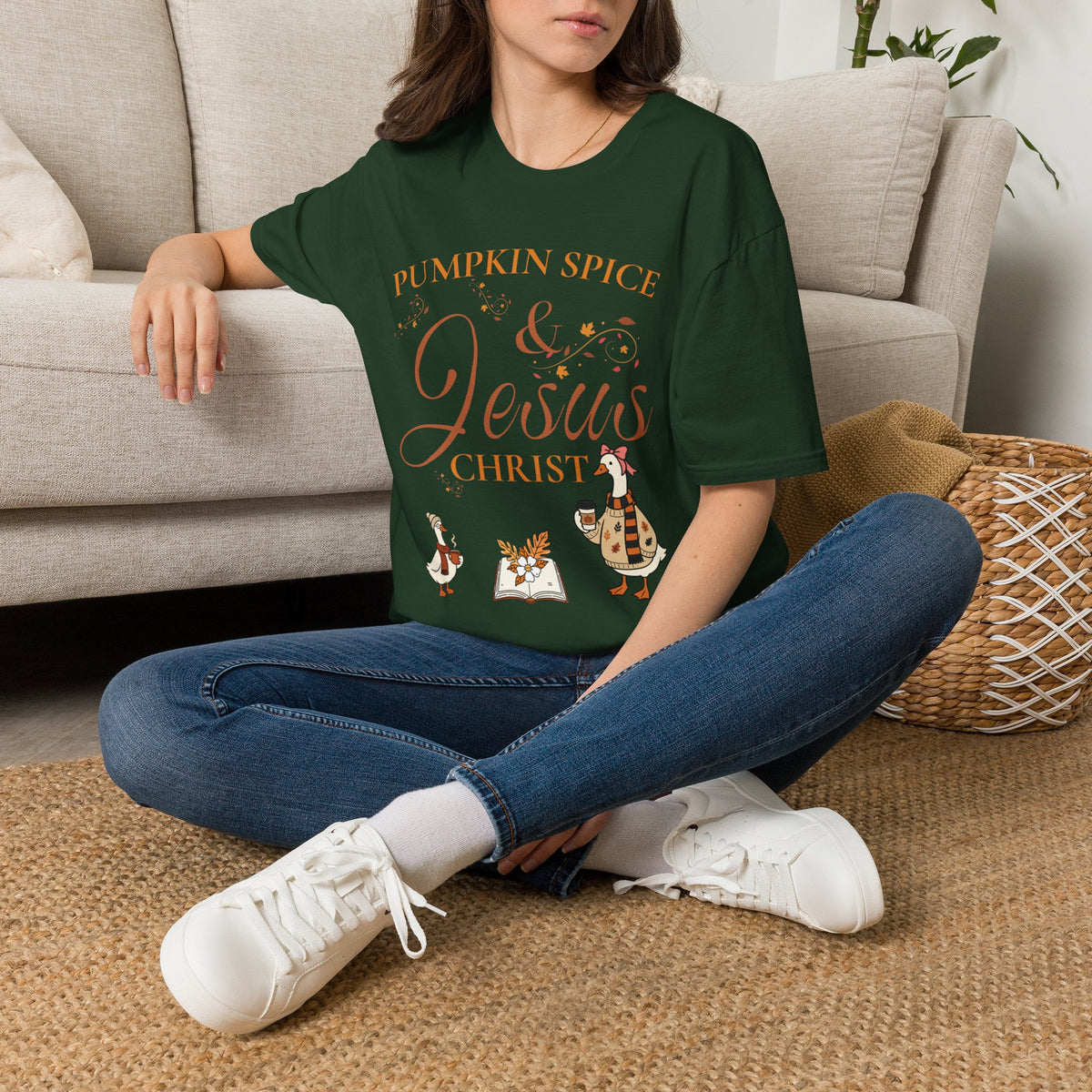 Pumpkin Spice & Jesus T-shirt