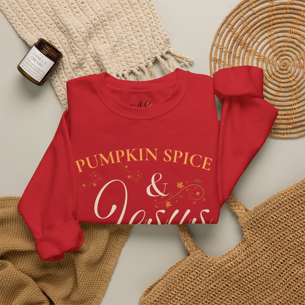 Pumpkin Spice & Jesus Crewneck Sweatshirt