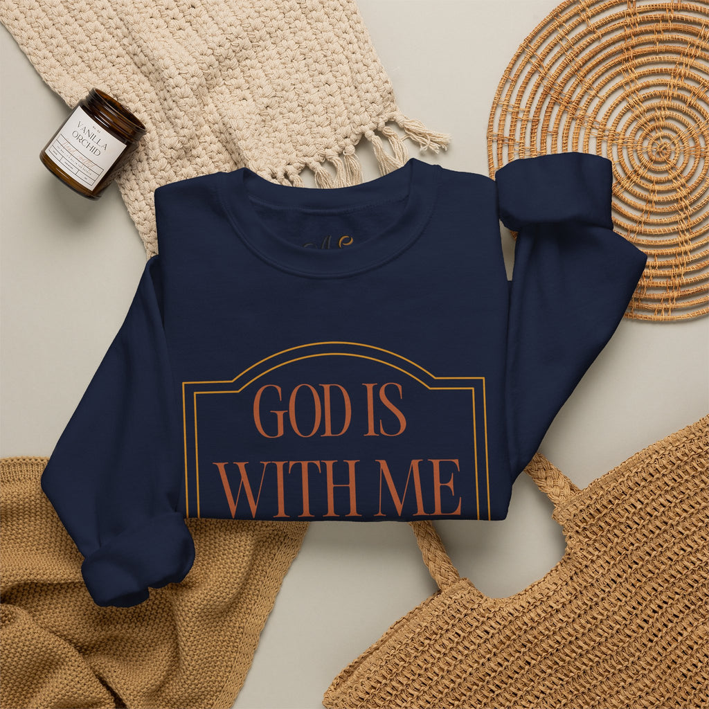 God is With Me Crewneck Sweatshirt