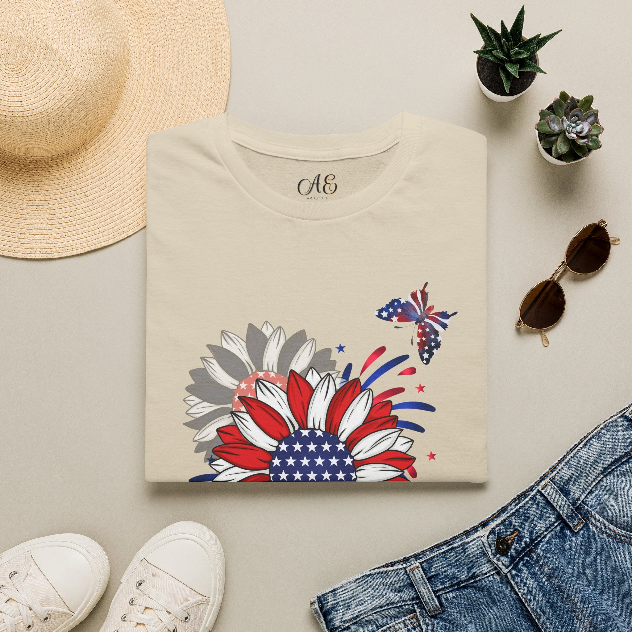 Flowers & Butterflies - Blue Edition Classic Fit T-shirt