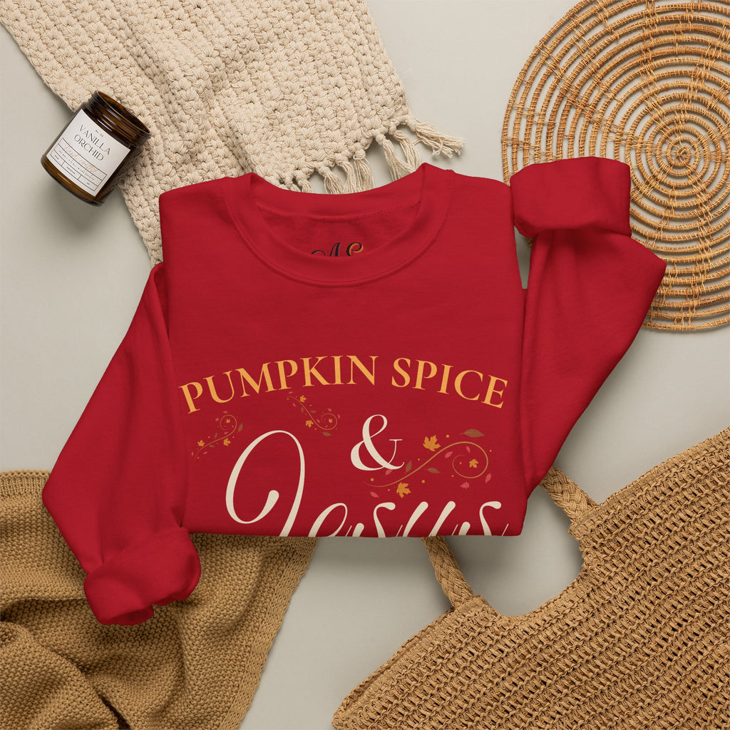 Pumpkin Spice & Jesus Crewneck Sweatshirt