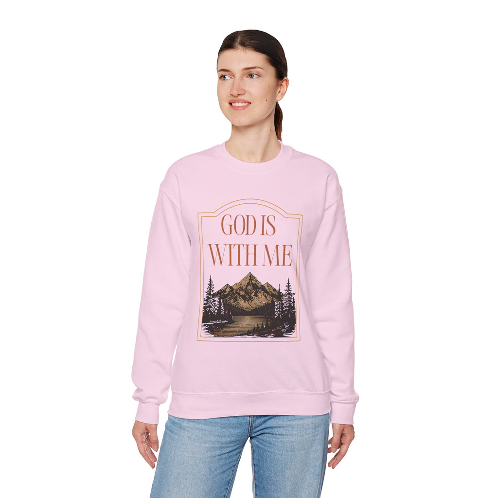 God is With Me Crewneck Sweatshirt