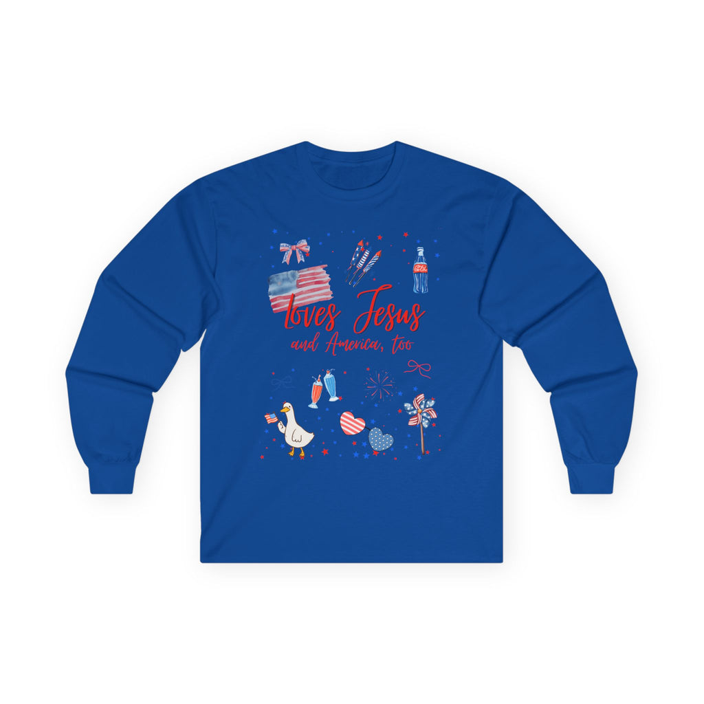 Loves Jesus- Red Edition Long Sleeve Classic Fit