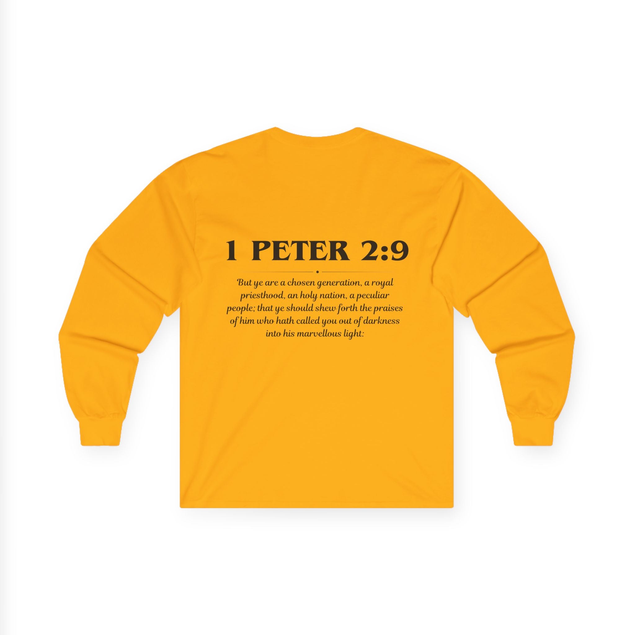 1 Peter 2:9 Scripture Unisex Long sleeve