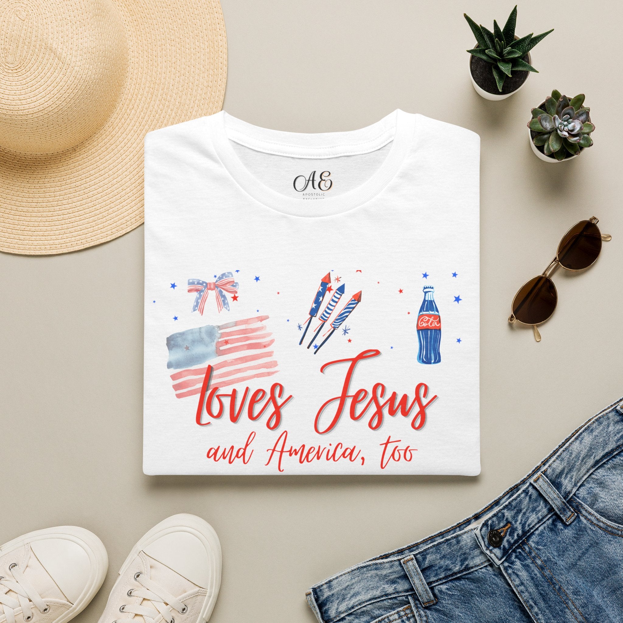 Loves Jesus - Red Edition Classic Fit T-shirt