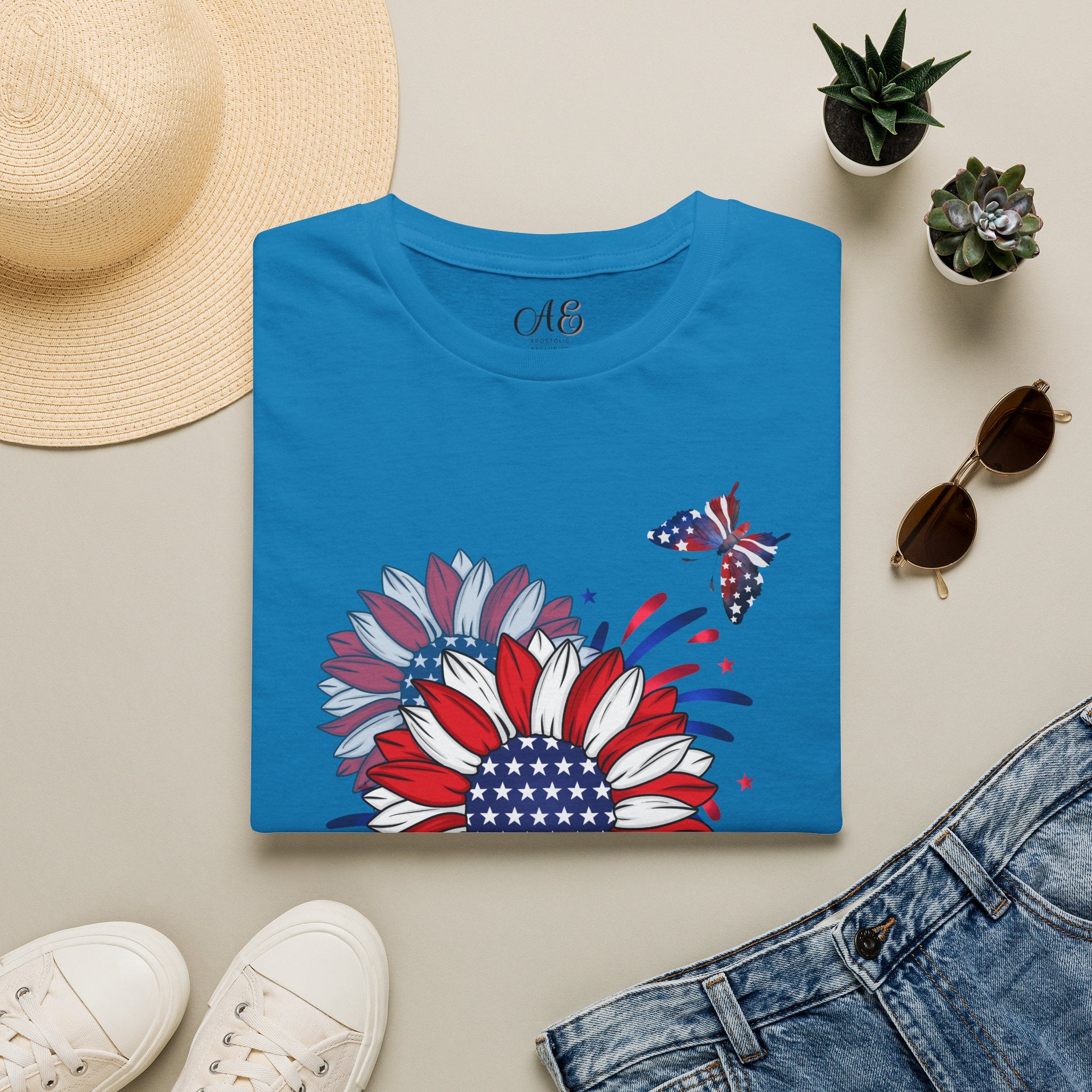 Flowers & Butterflies - Red Edition Classic Fit T-shirt