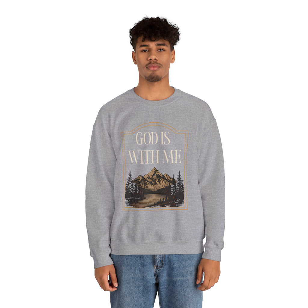 God is With Me Crewneck Sweatshirt