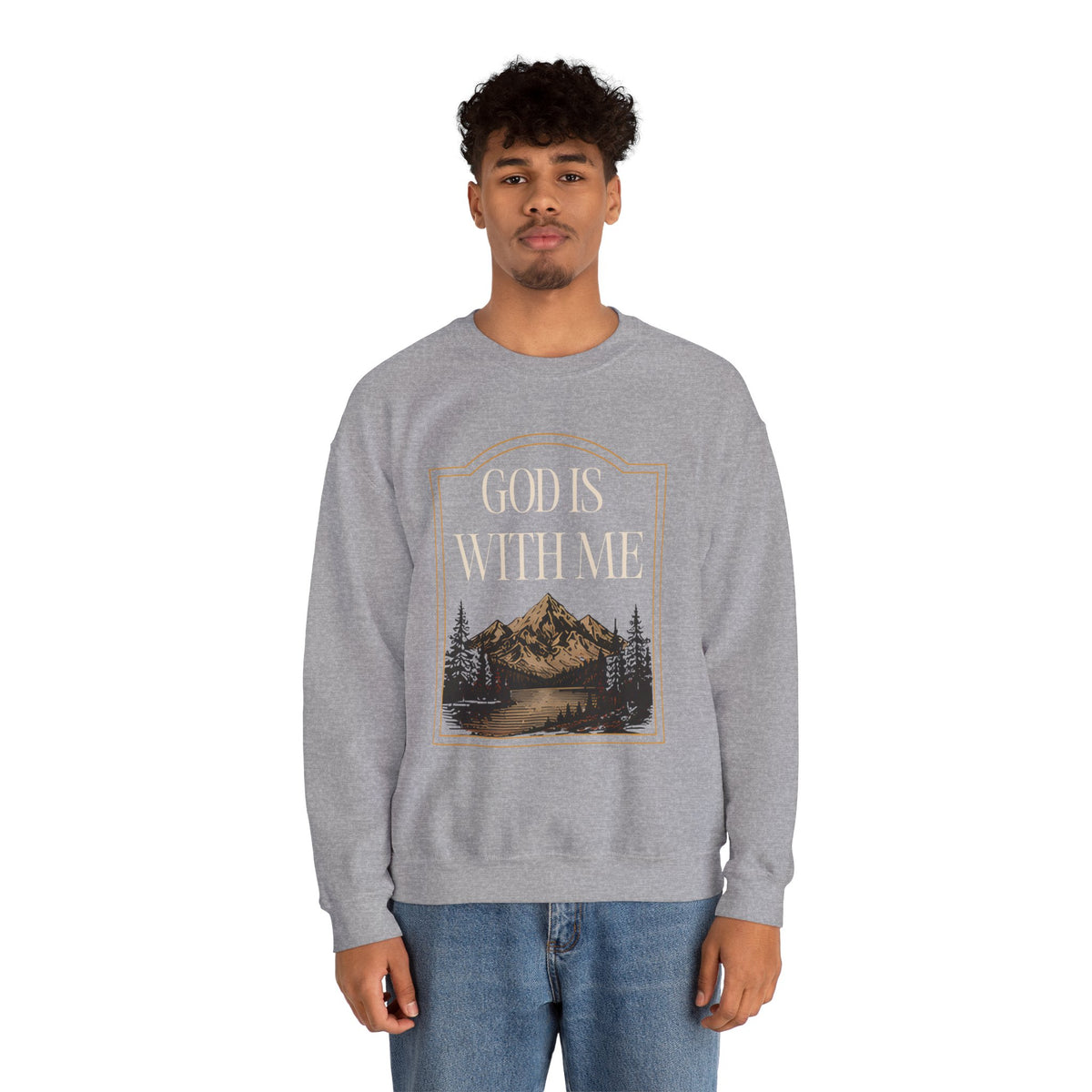 God is With Me Crewneck Sweatshirt