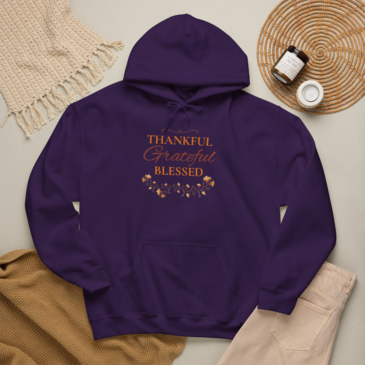 Thankful, Grateful, Blessed Hoodie