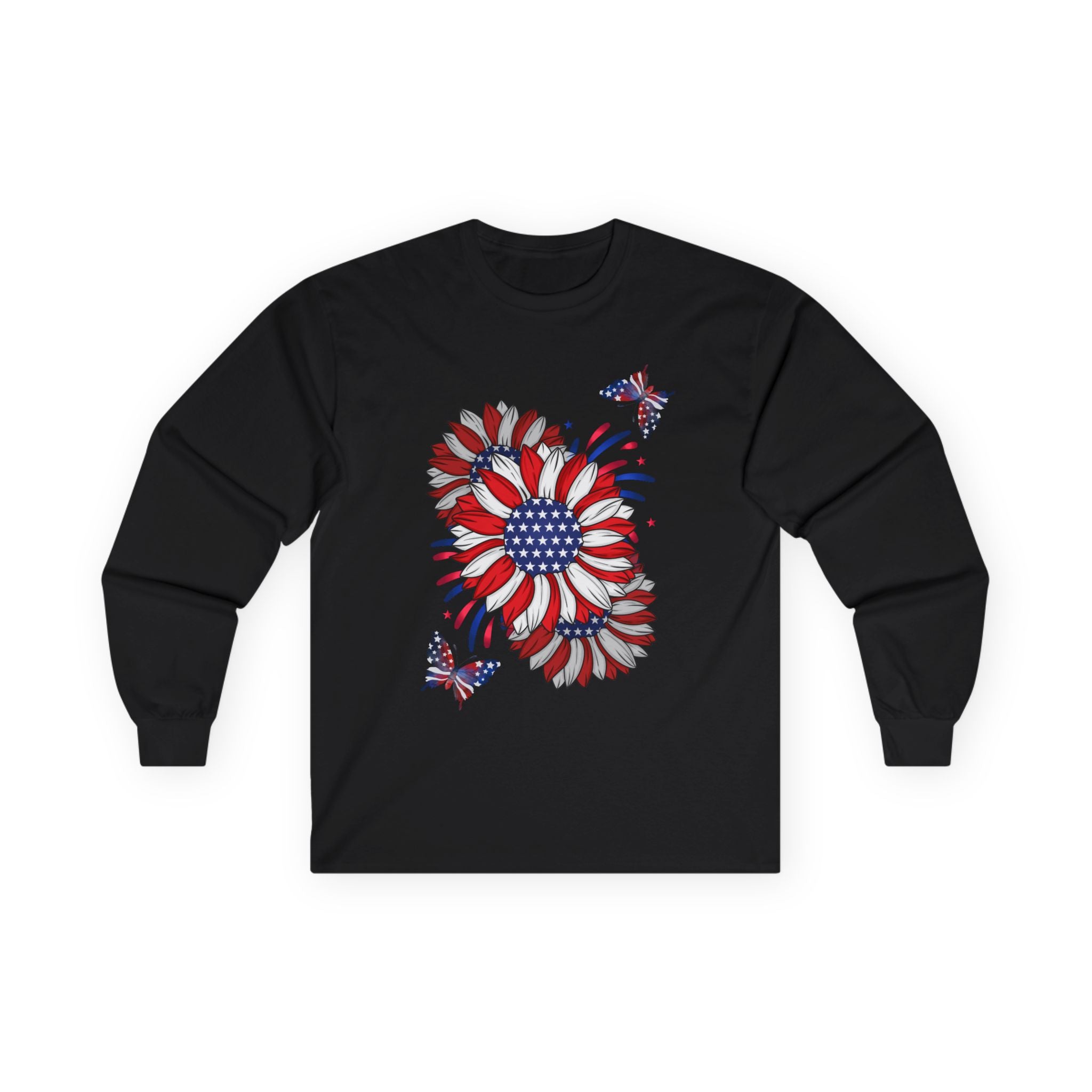Flowers & Butterflies  - Red Edition Long Sleeve Classic Fit