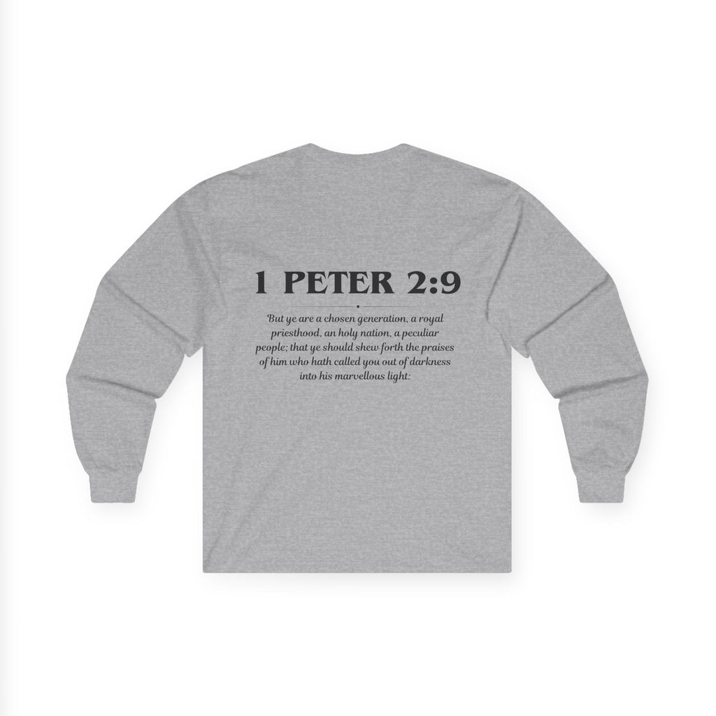 1 Peter 2:9 Scripture Unisex Long sleeve