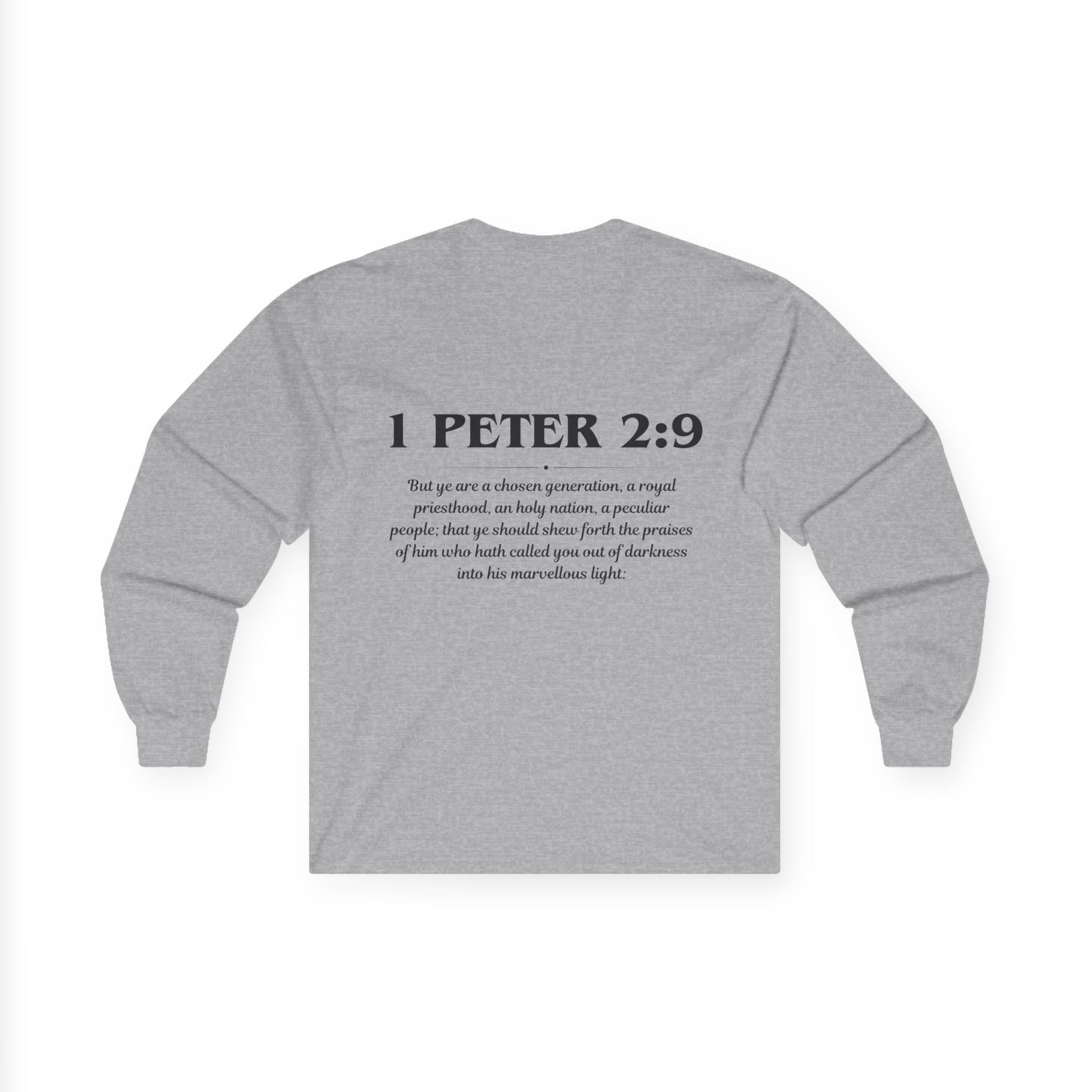 1 Peter 2:9 Scripture Unisex Long sleeve