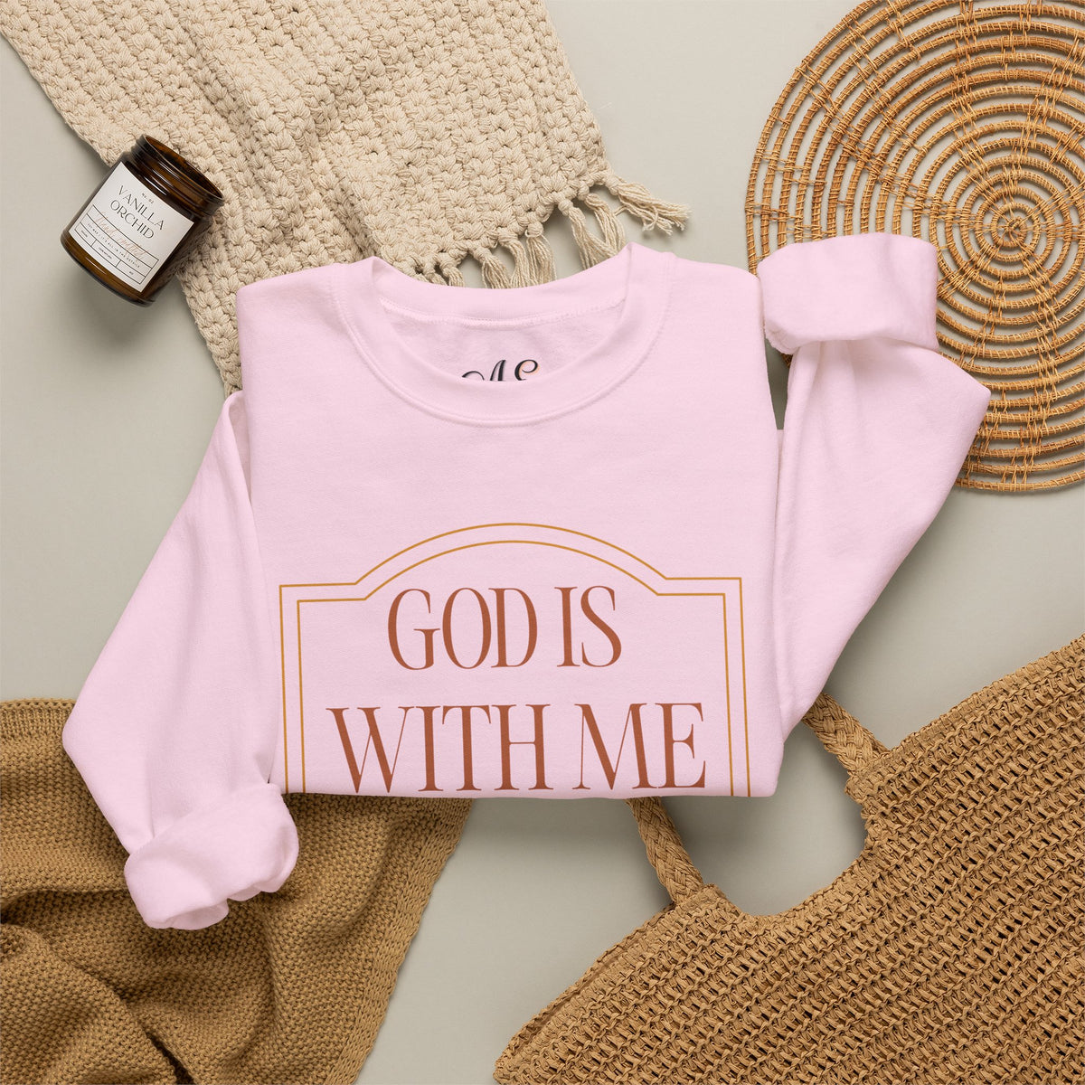 God is With Me Crewneck Sweatshirt