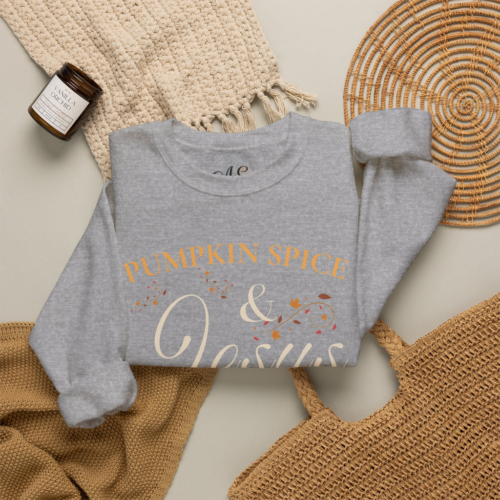 Pumpkin Spice & Jesus Crewneck Sweatshirt