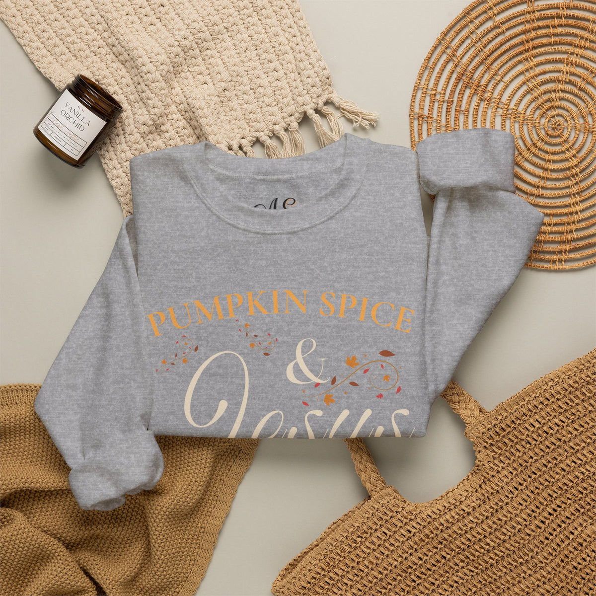Pumpkin Spice & Jesus Crewneck Sweatshirt