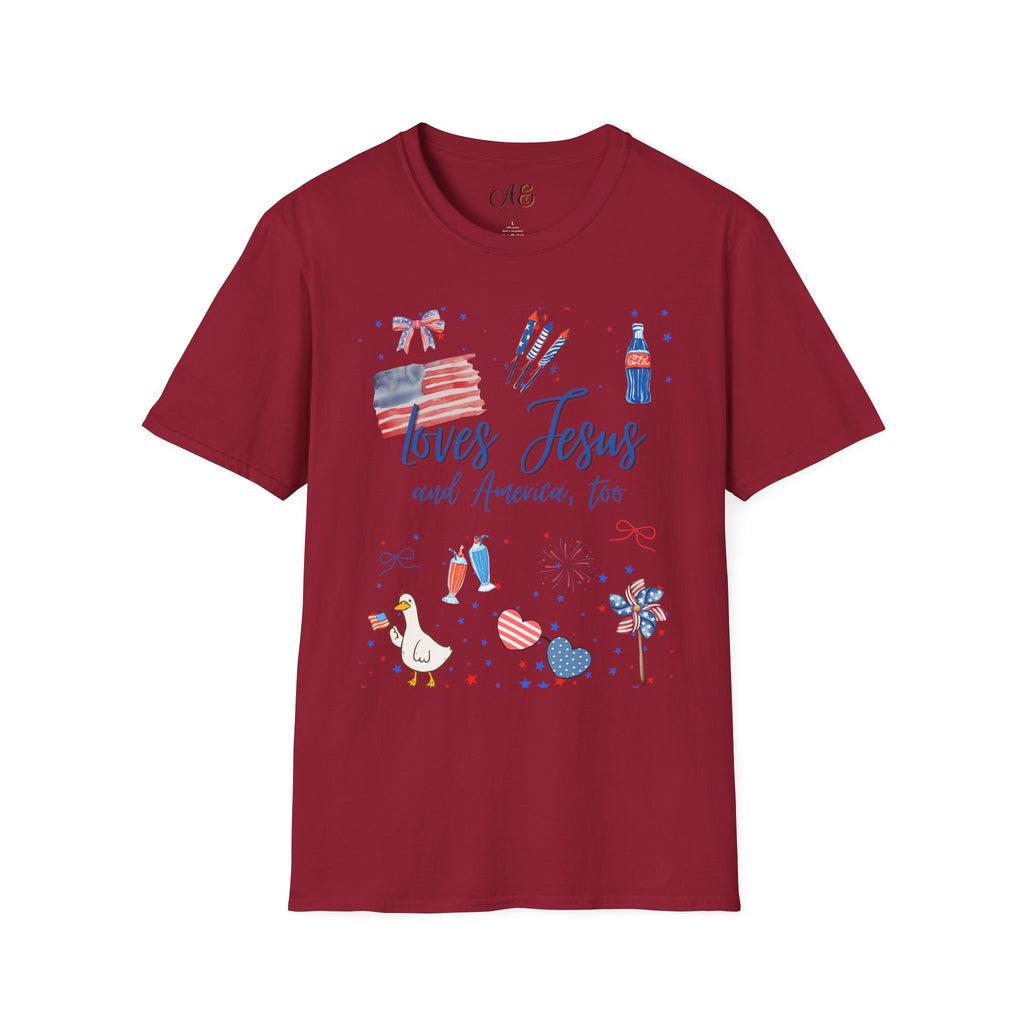 Loves Jesus -Blue Edition Classic fit T-shirt