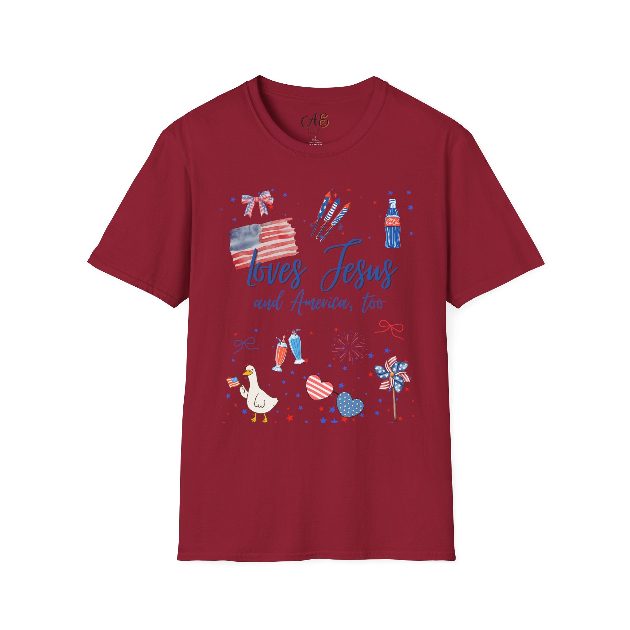 Loves Jesus -Blue Edition Classic fit T-shirt
