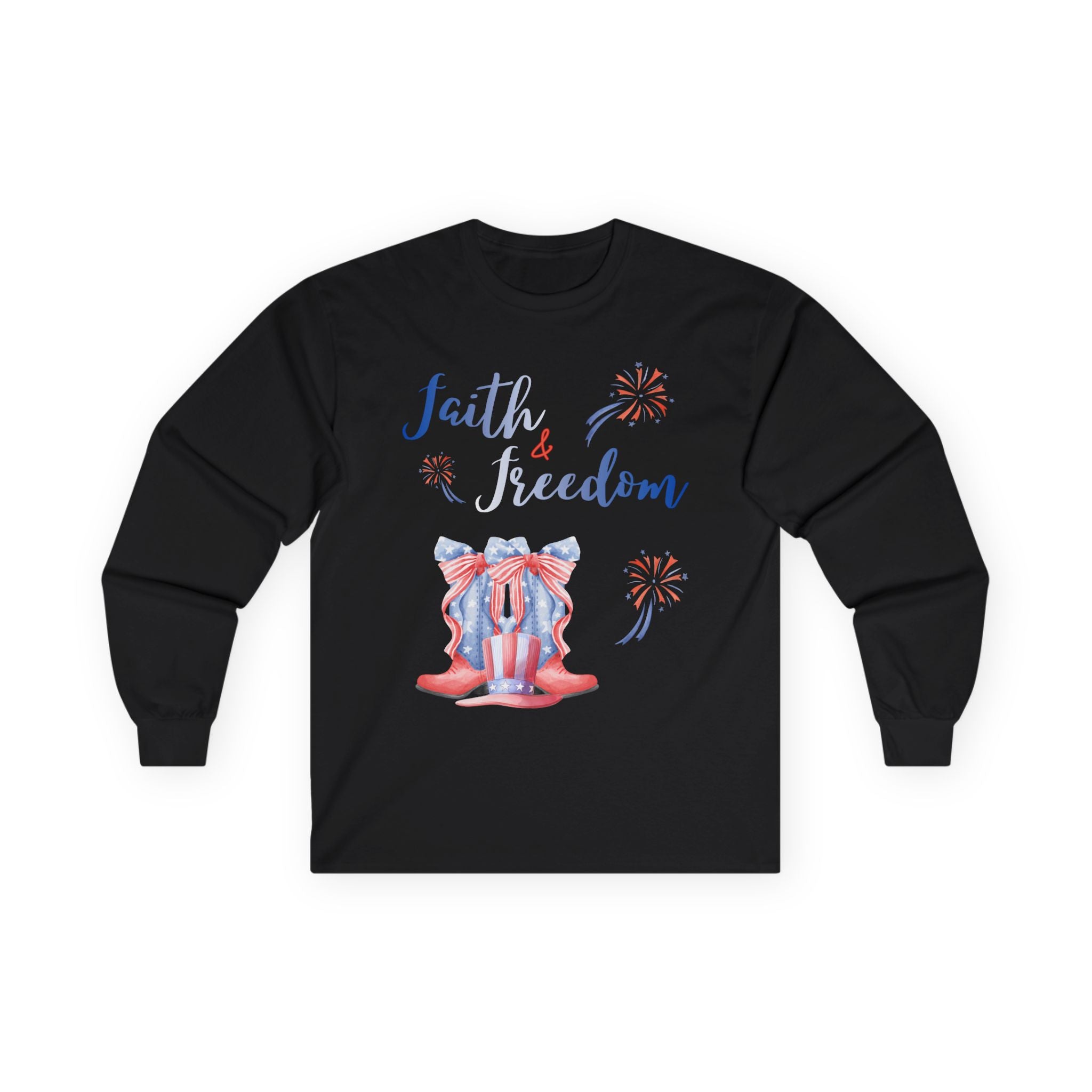 Faith & Freedom - Blue Edition Long Sleeve Classic Fit
