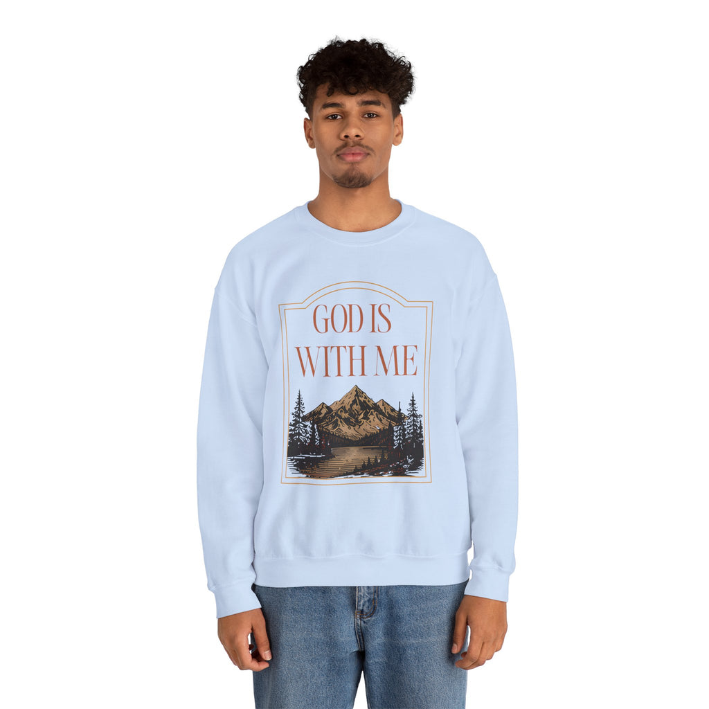 God is With Me Crewneck Sweatshirt