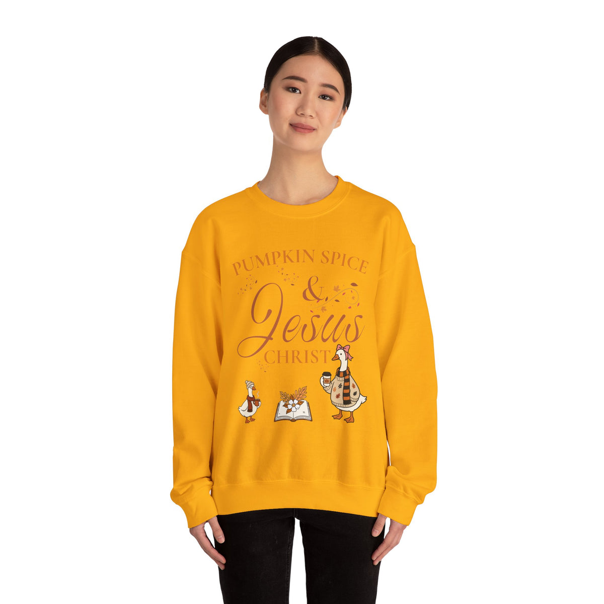 Pumpkin Spice & Jesus Crewneck Sweatshirt