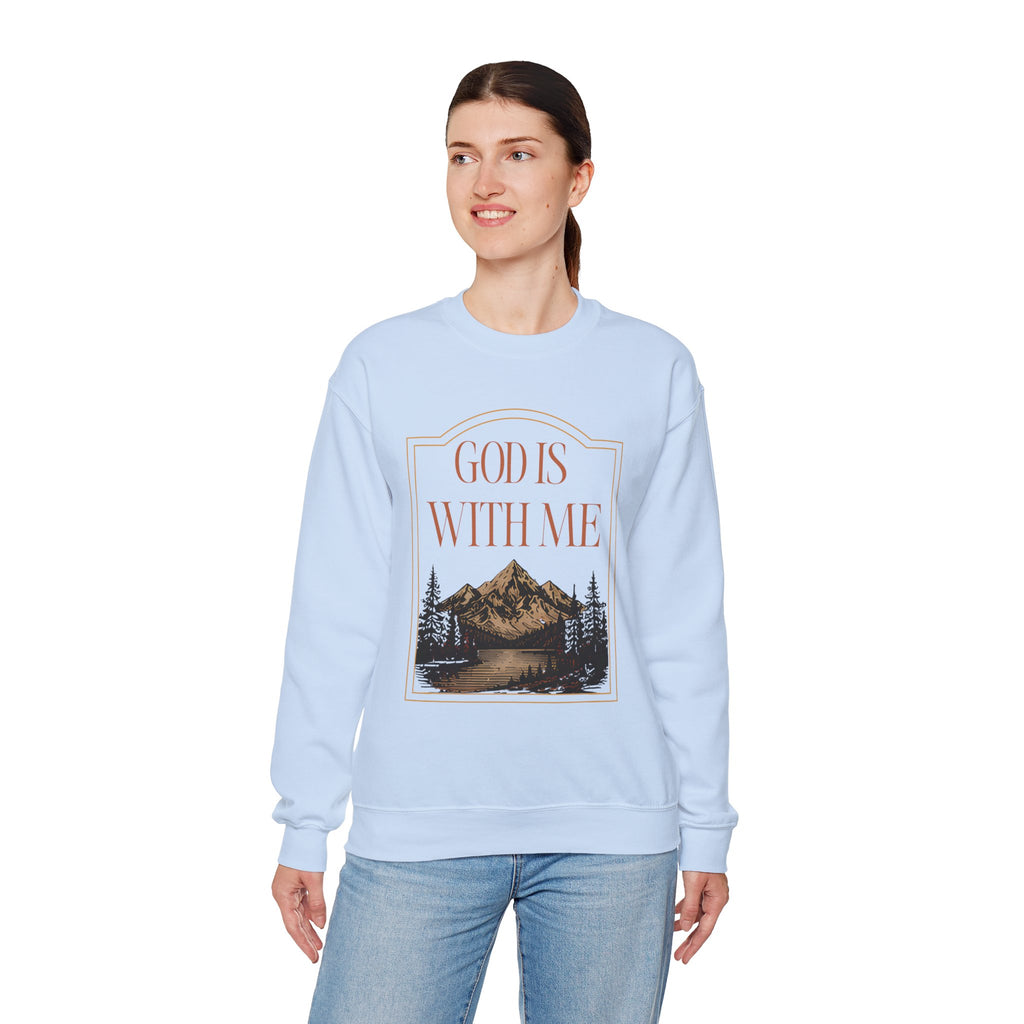 God is With Me Crewneck Sweatshirt