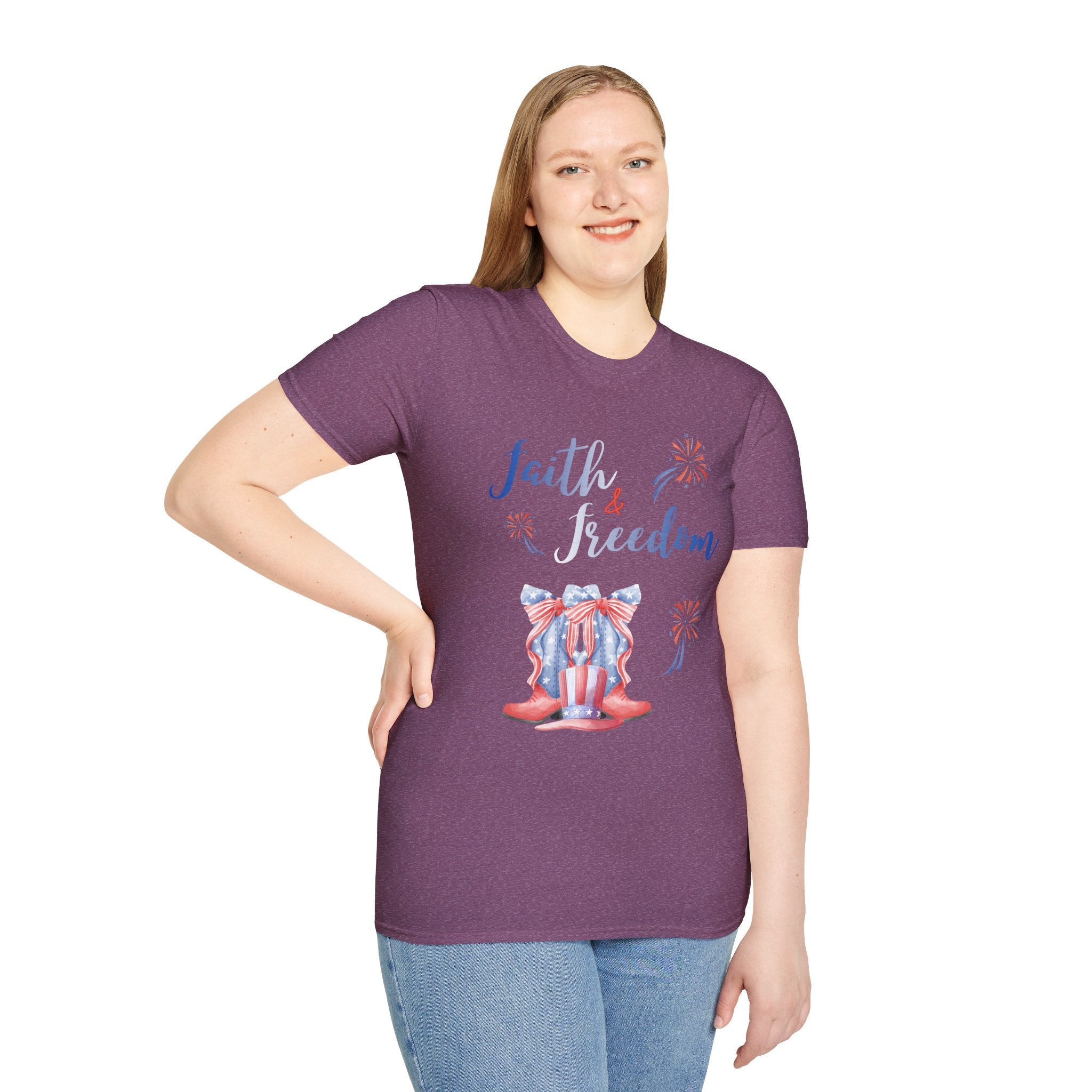 Faith & Freedom - Blue Edition Classic Fit T-shirt
