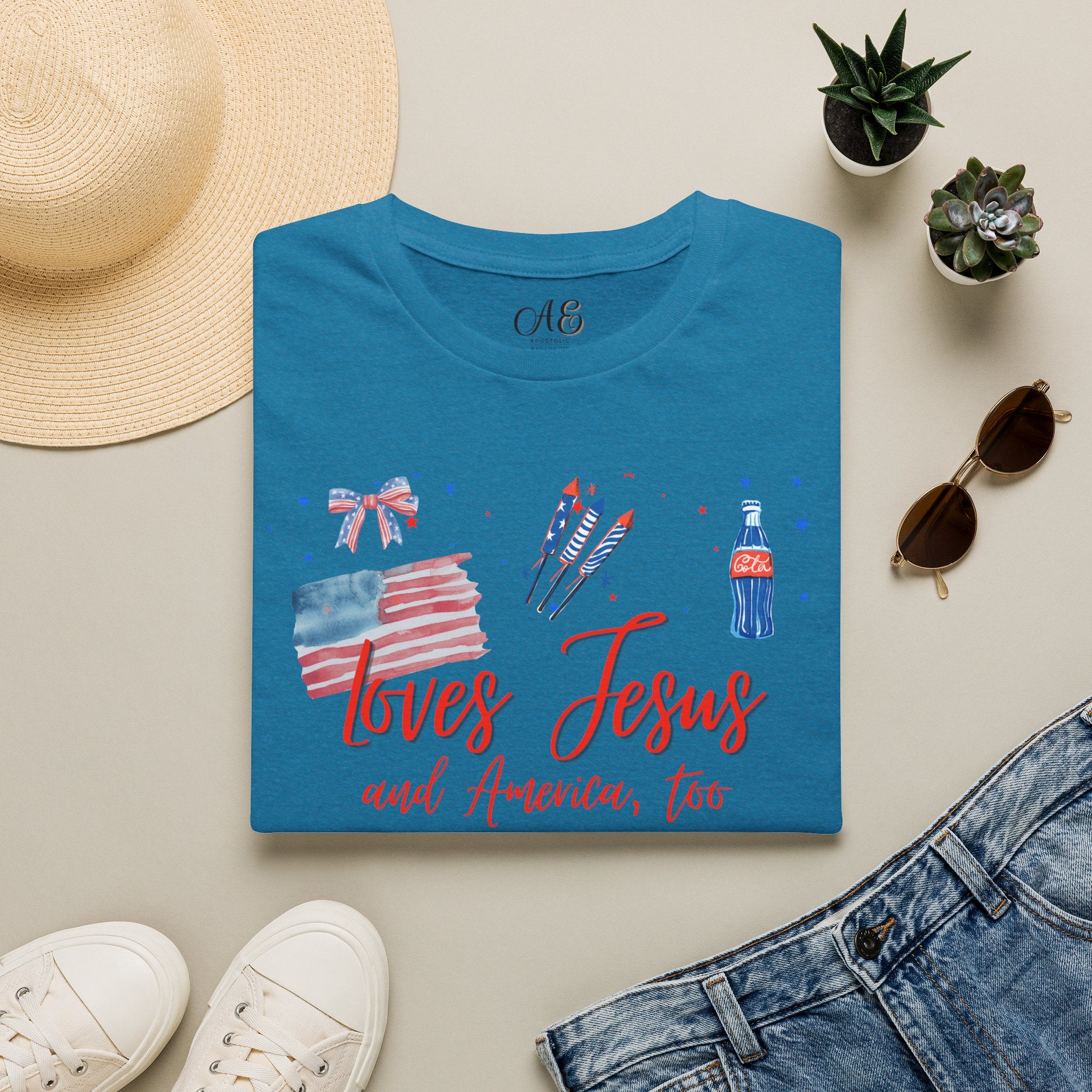 Loves Jesus - Red Edition Classic Fit T-shirt