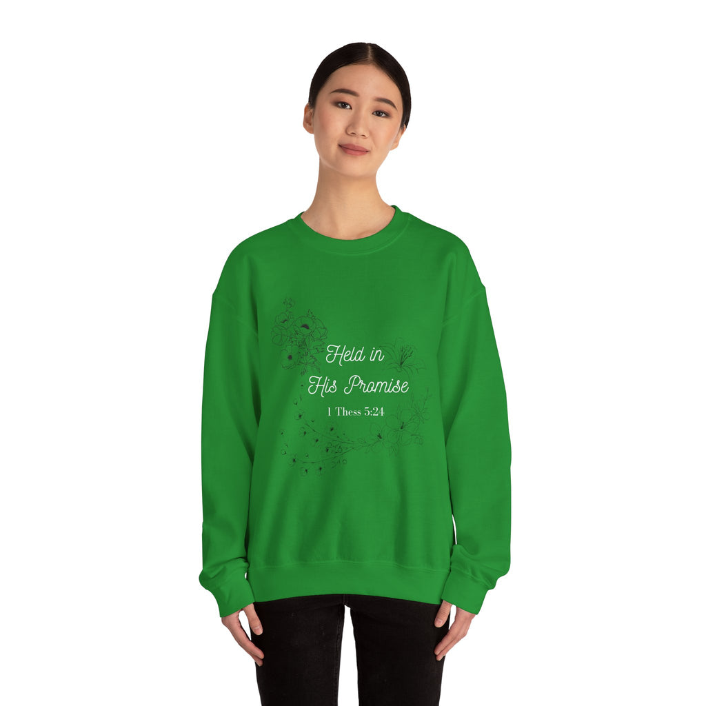Held in His Promise Crewneck Sweatshirt