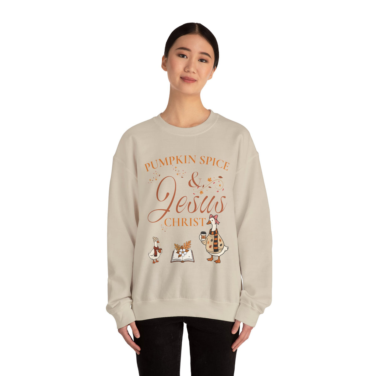 Pumpkin Spice & Jesus Crewneck Sweatshirt