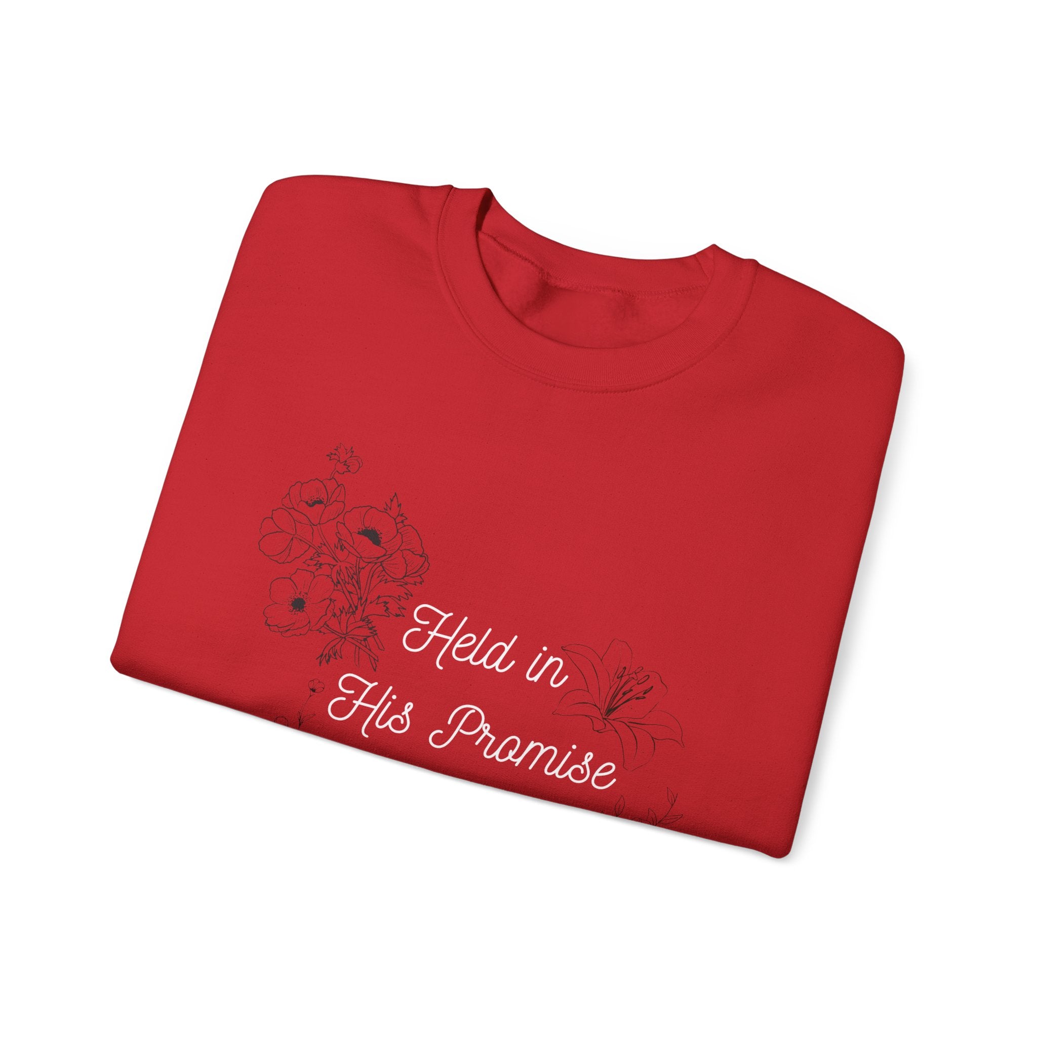 Held in His Promise Crewneck Sweatshirt