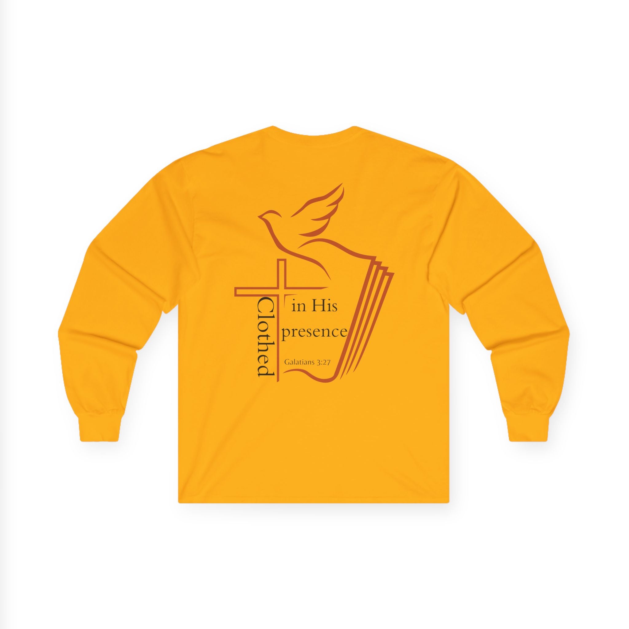 Clothed in His Presence Unisex Long sleeve