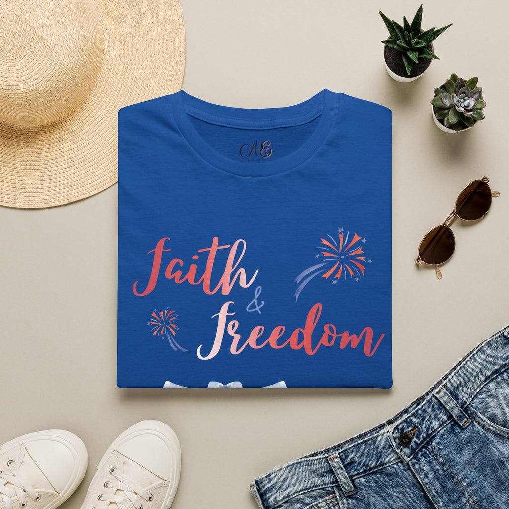 Faith & Freedom - Red Edition Classic Fit T-Shirt