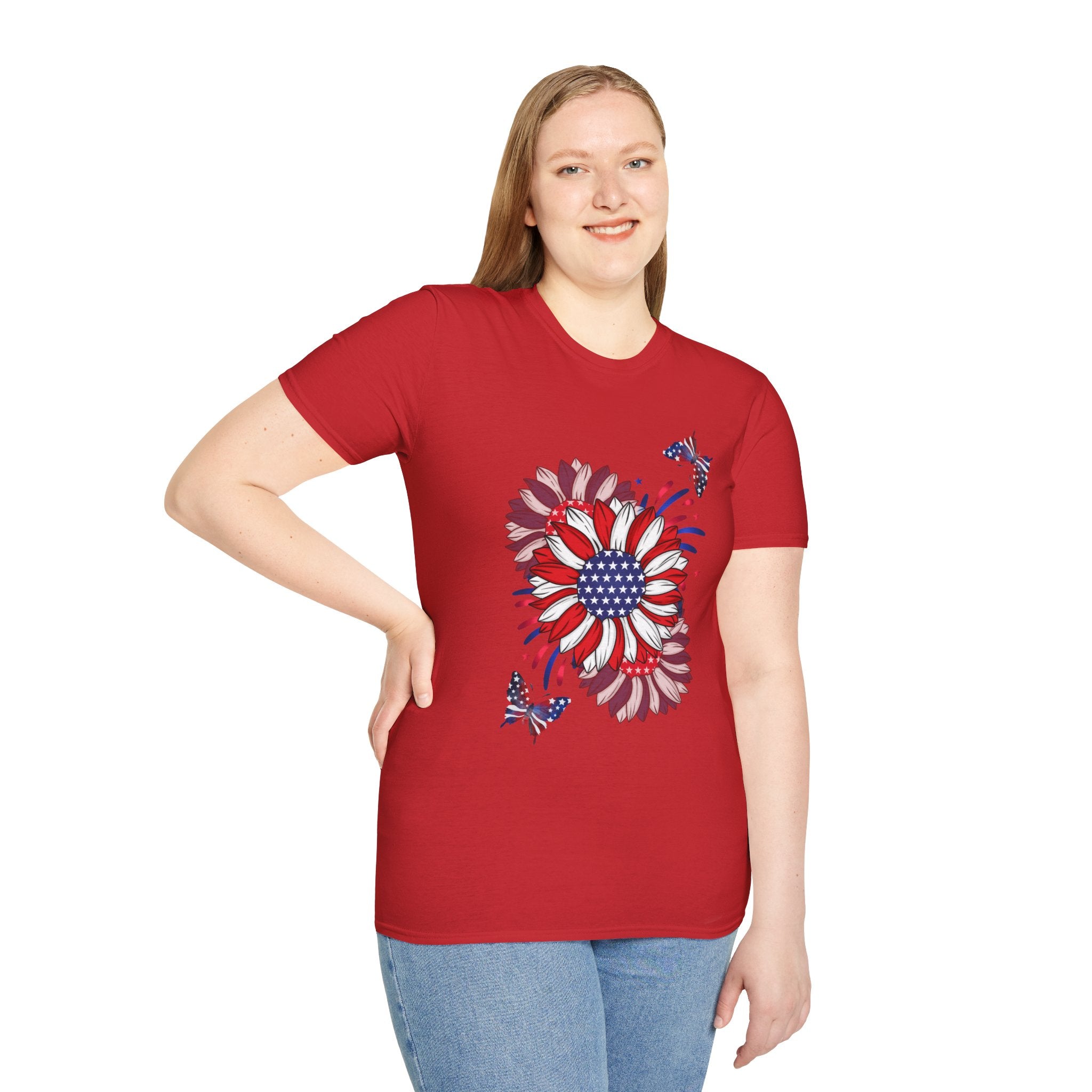 Flowers & Butterflies - Blue Edition Classic Fit T-shirt