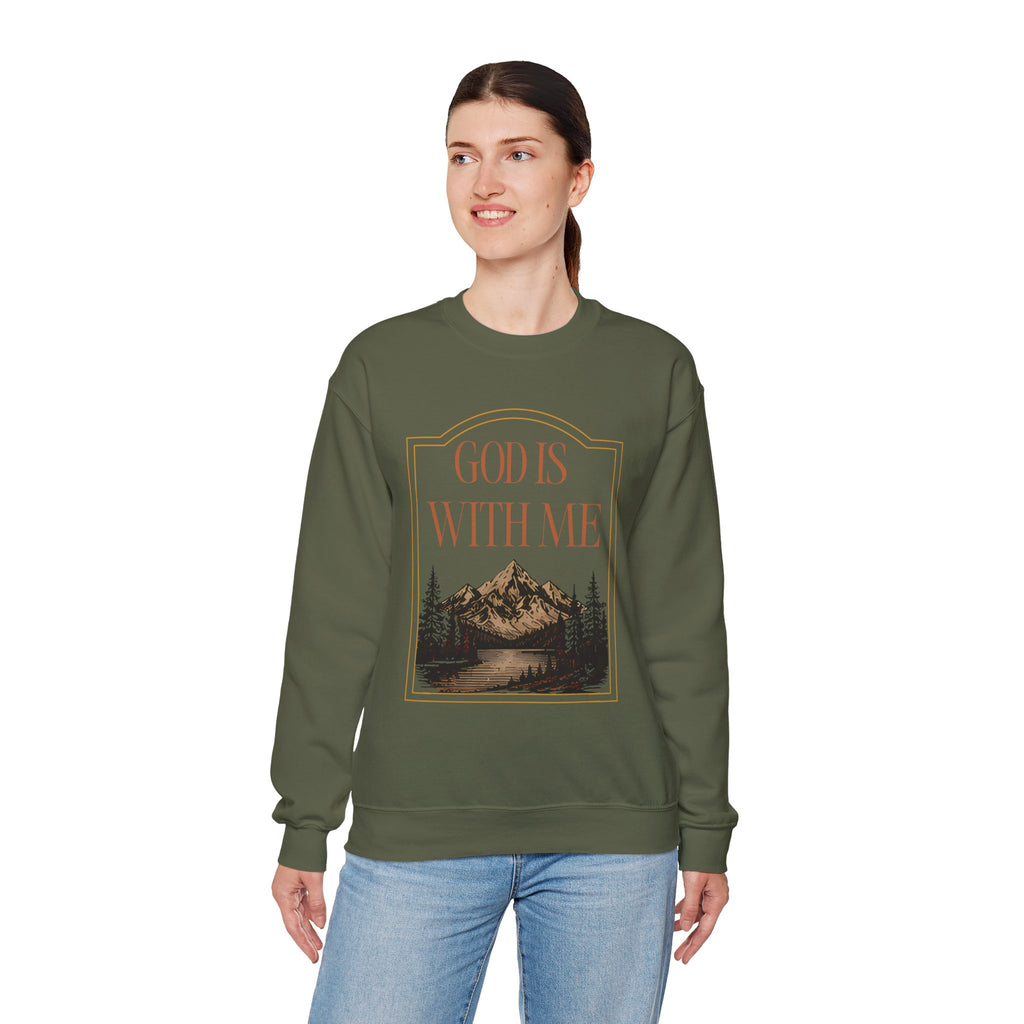 God is With Me Crewneck Sweatshirt