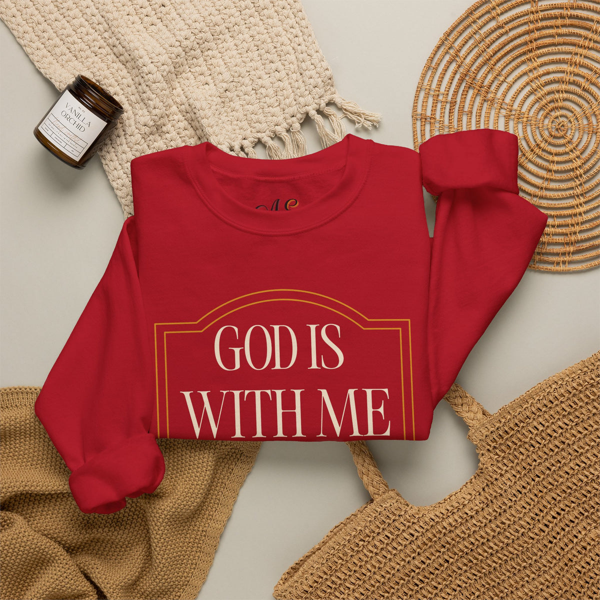 God is With Me Crewneck Sweatshirt