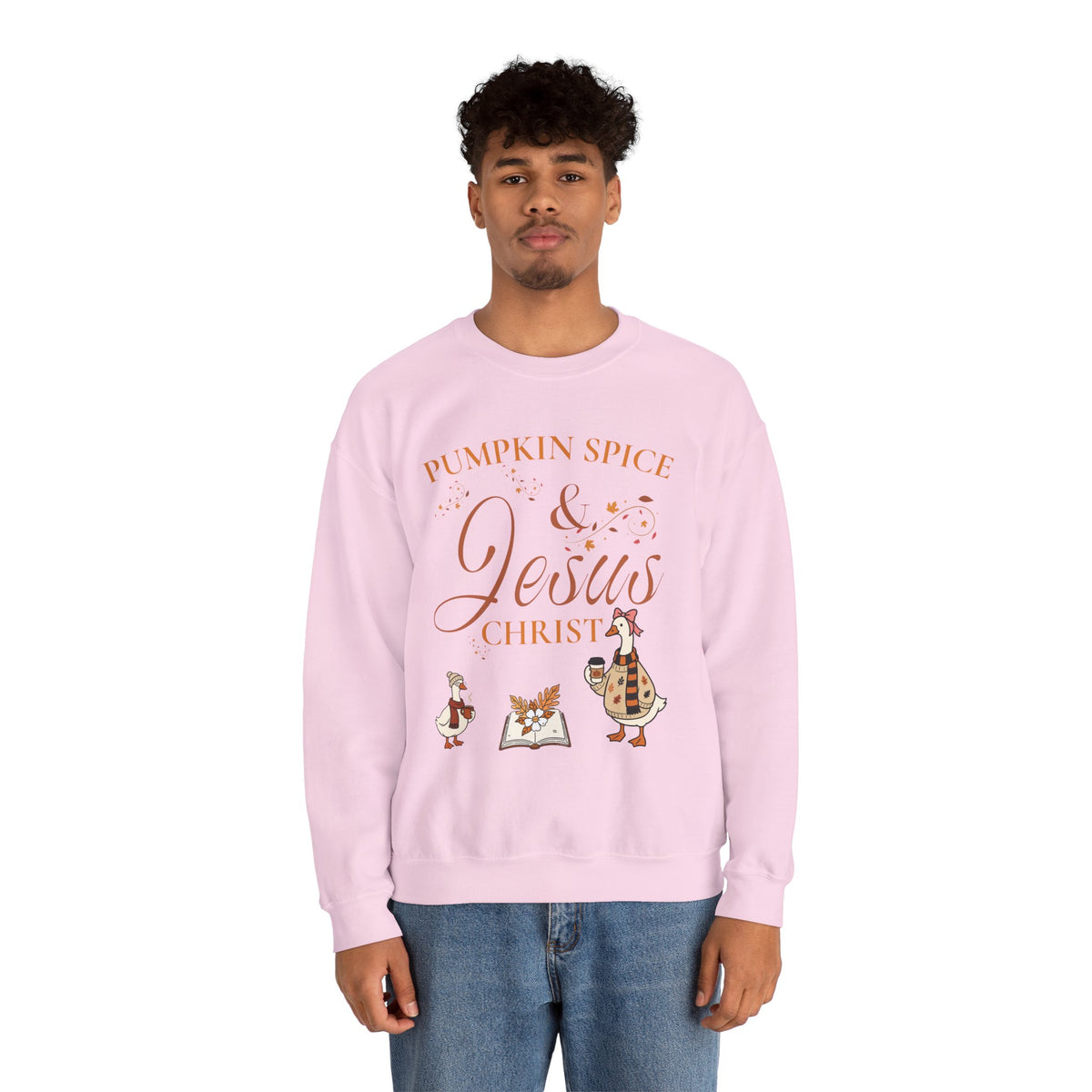 Pumpkin Spice & Jesus Crewneck Sweatshirt