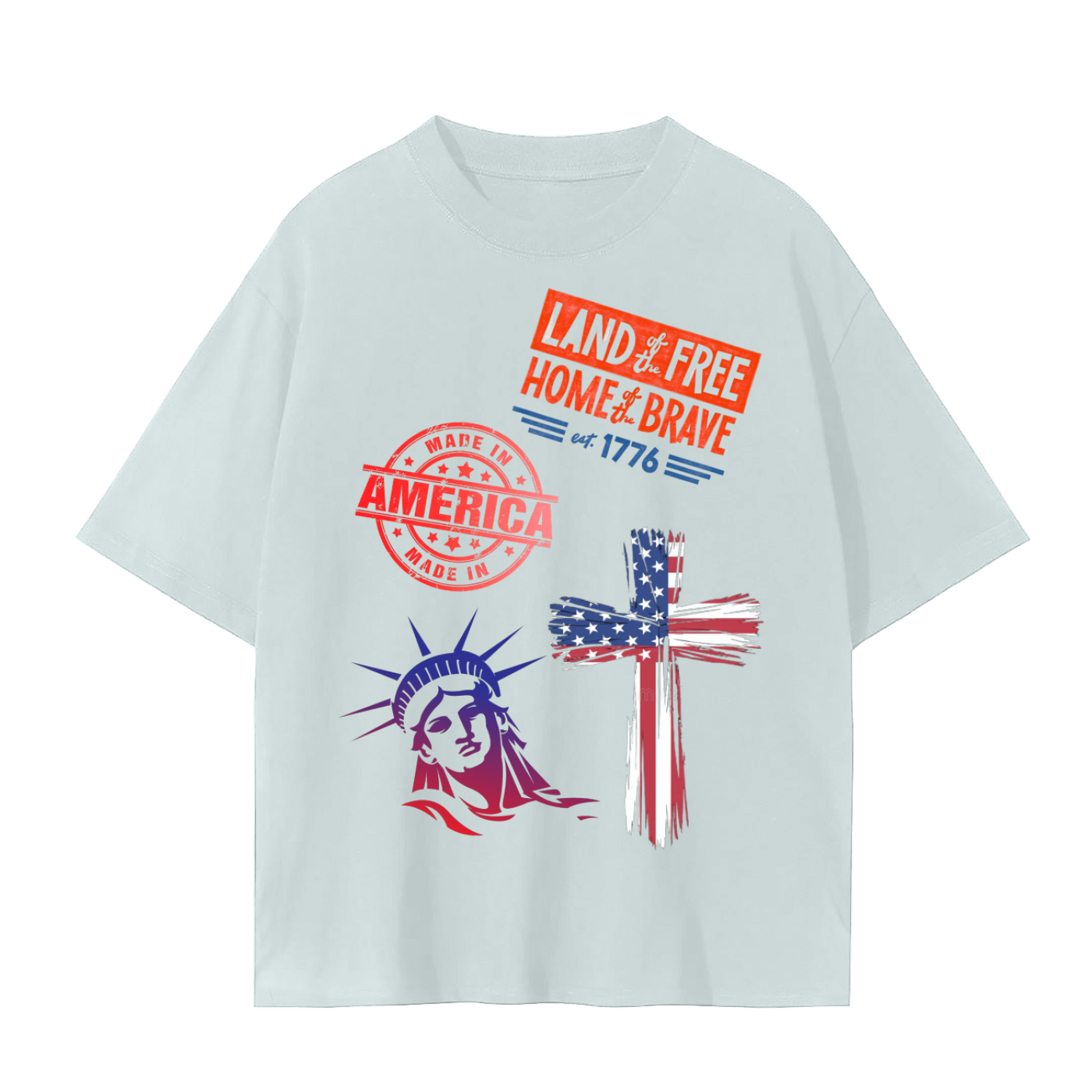 America T-shirt - Red Edition Relax Fit