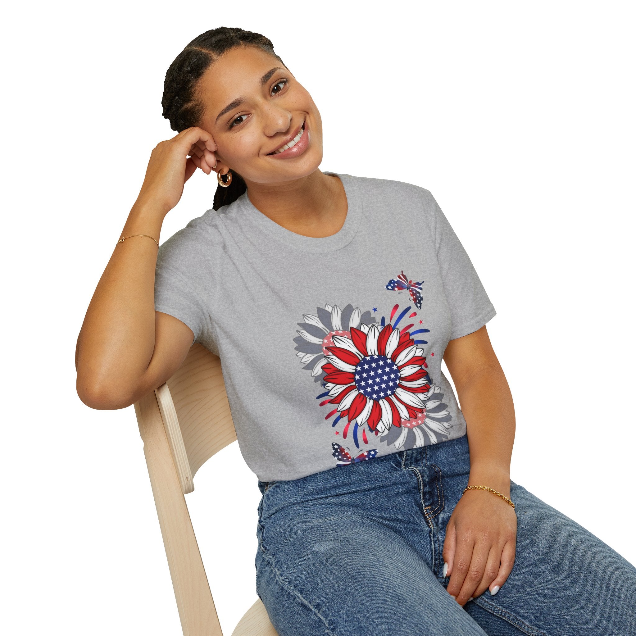 Flowers & Butterflies - Blue Edition Classic Fit T-shirt
