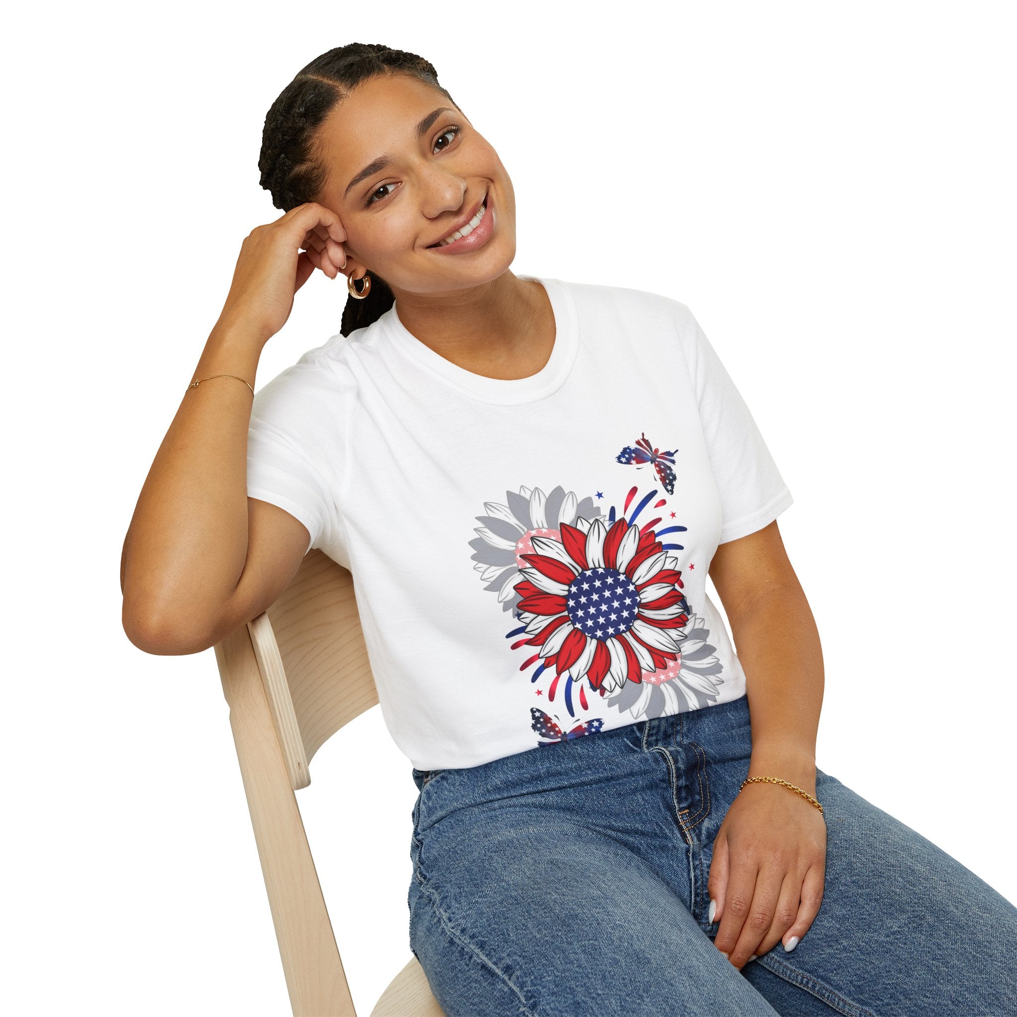 Flowers & Butterflies - Blue Edition Classic Fit T-shirt