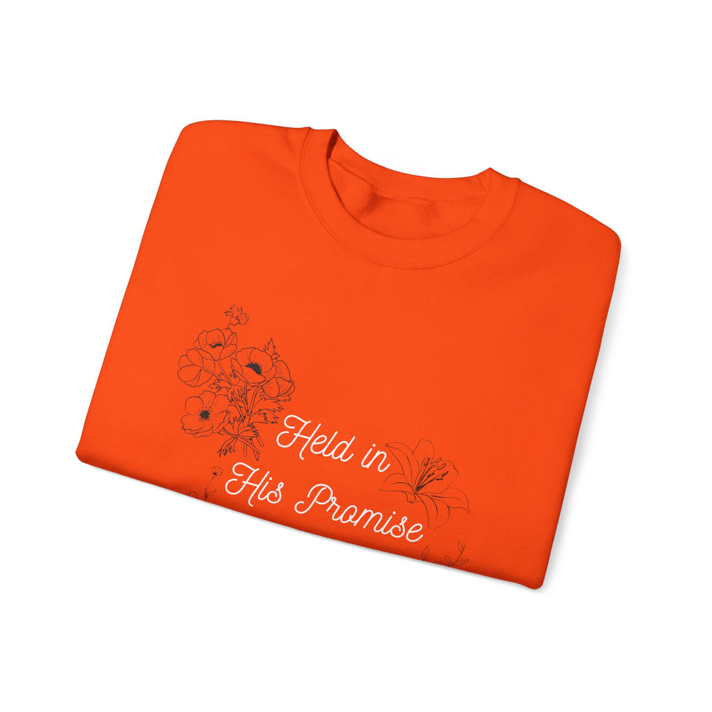 Held in His Promise Crewneck Sweatshirt