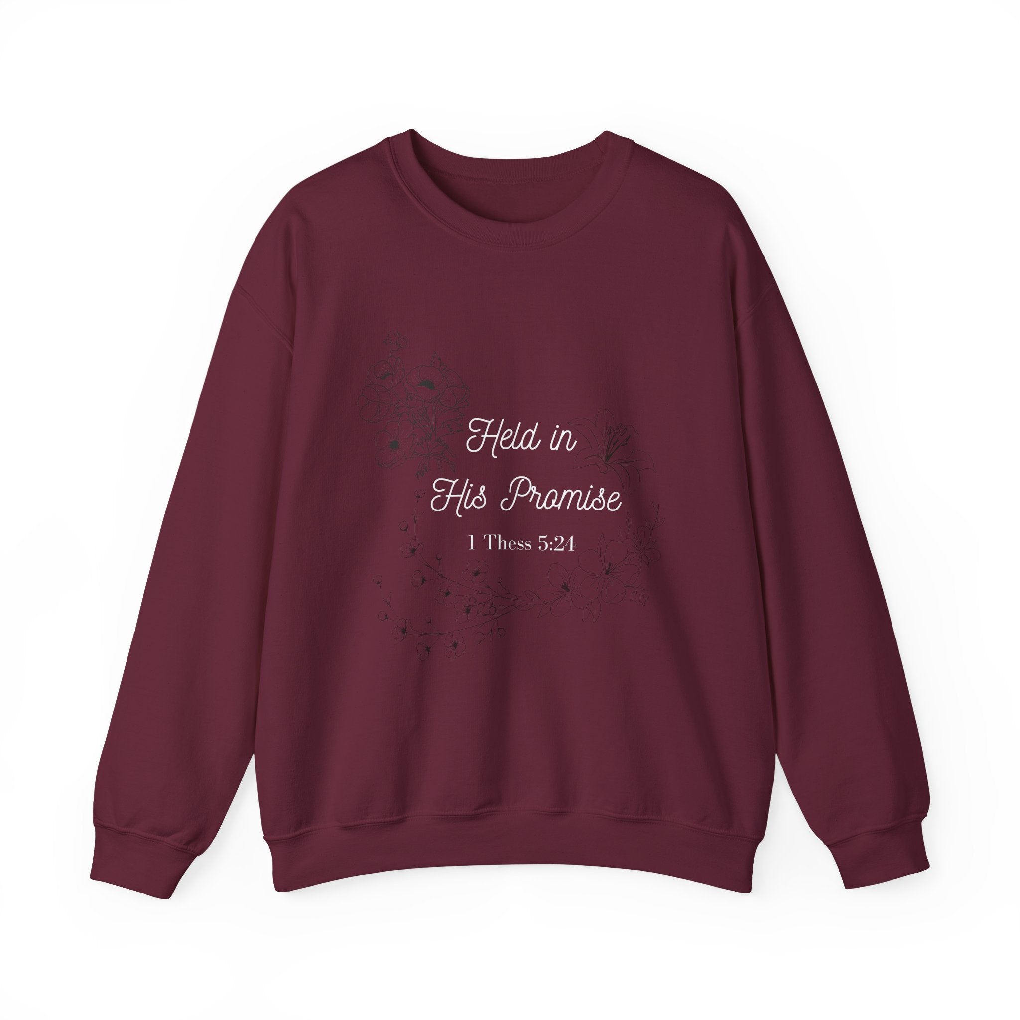 Held in His Promise Crewneck Sweatshirt