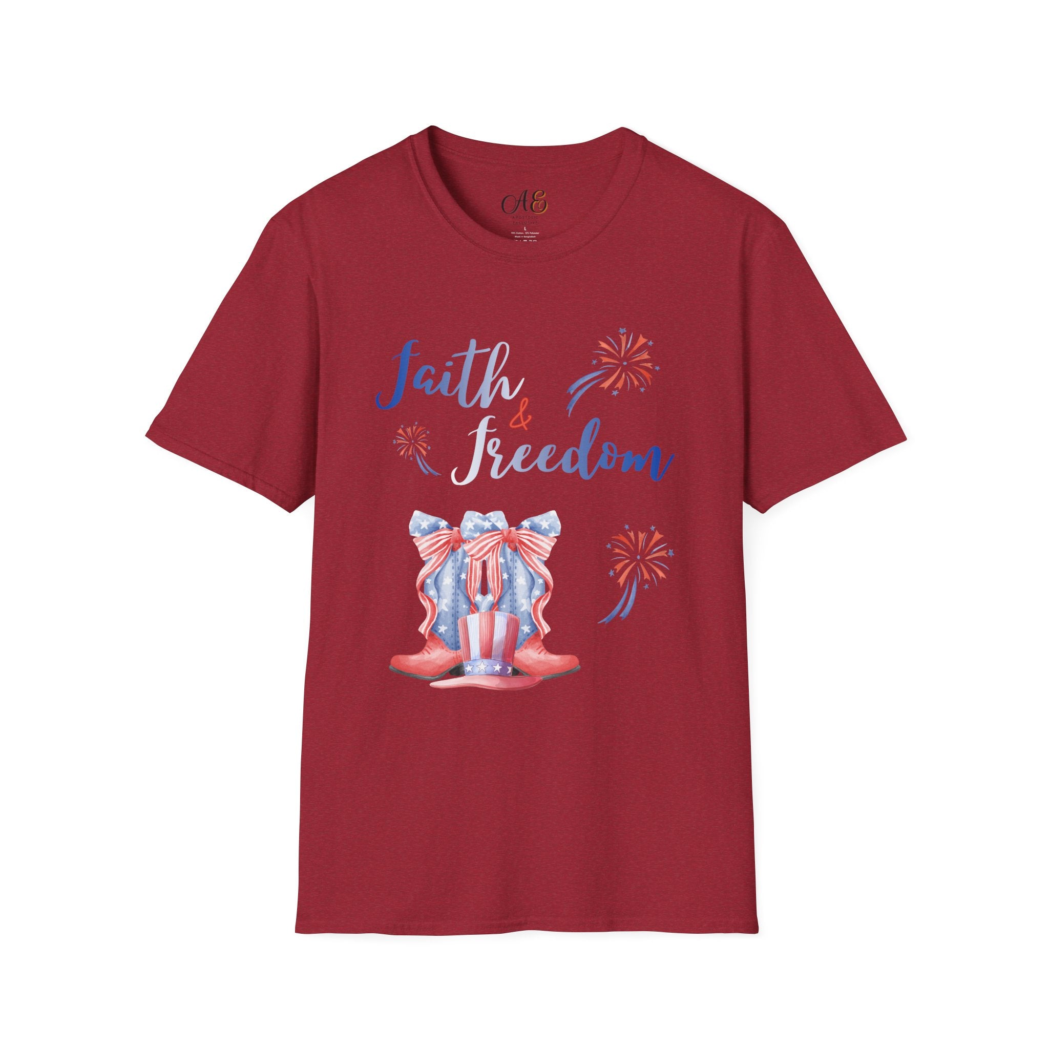 Faith & Freedom - Blue Edition Classic Fit T-shirt