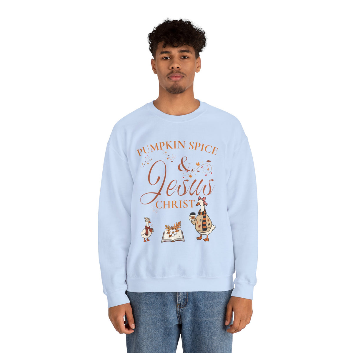 Pumpkin Spice & Jesus Crewneck Sweatshirt