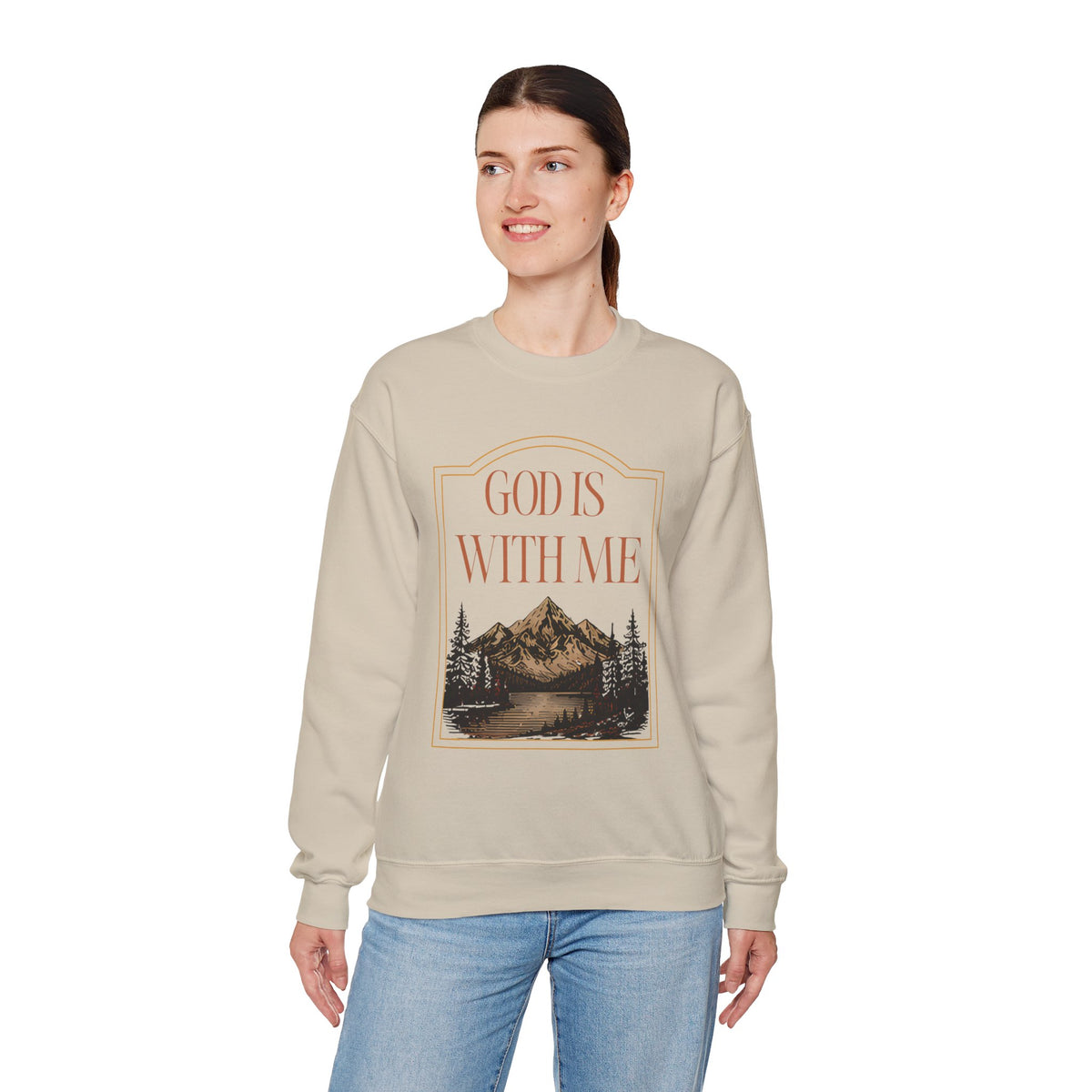 God is With Me Crewneck Sweatshirt