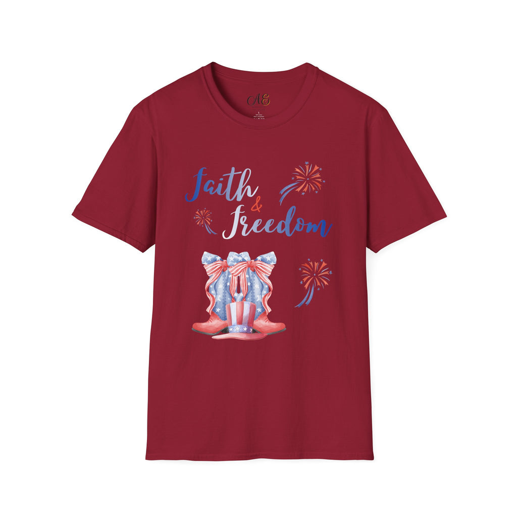 Faith & Freedom - Blue Edition Classic Fit T-shirt