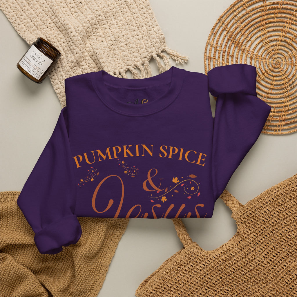 Pumpkin Spice & Jesus Crewneck Sweatshirt