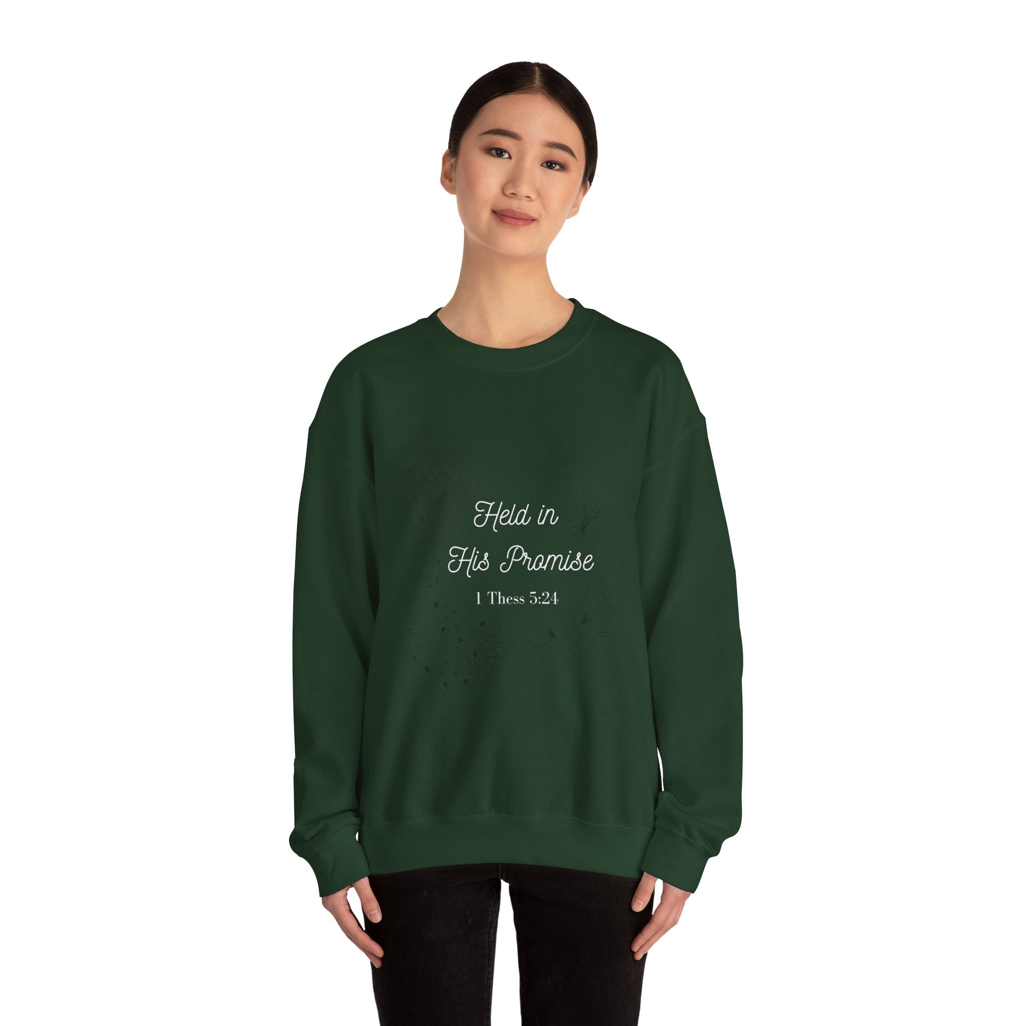 Held in His Promise Crewneck Sweatshirt