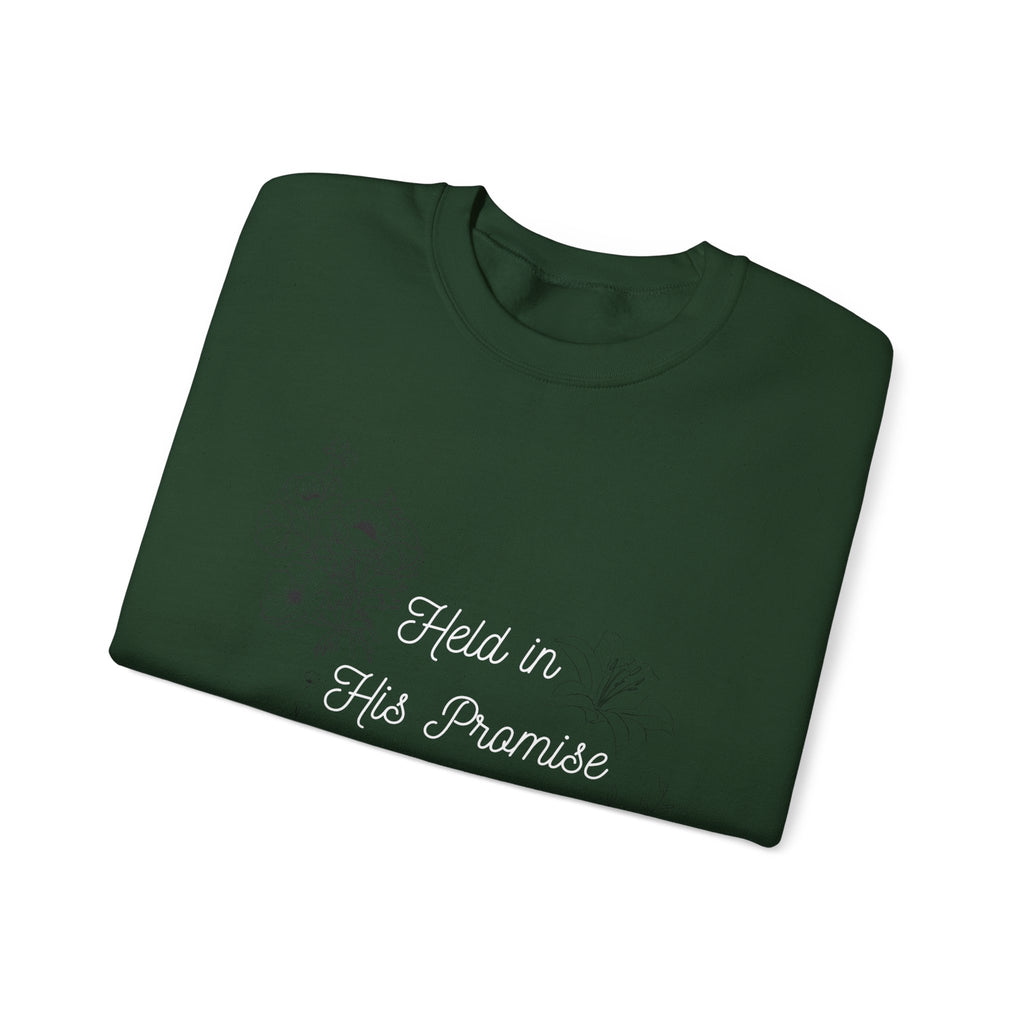 Held in His Promise Crewneck Sweatshirt
