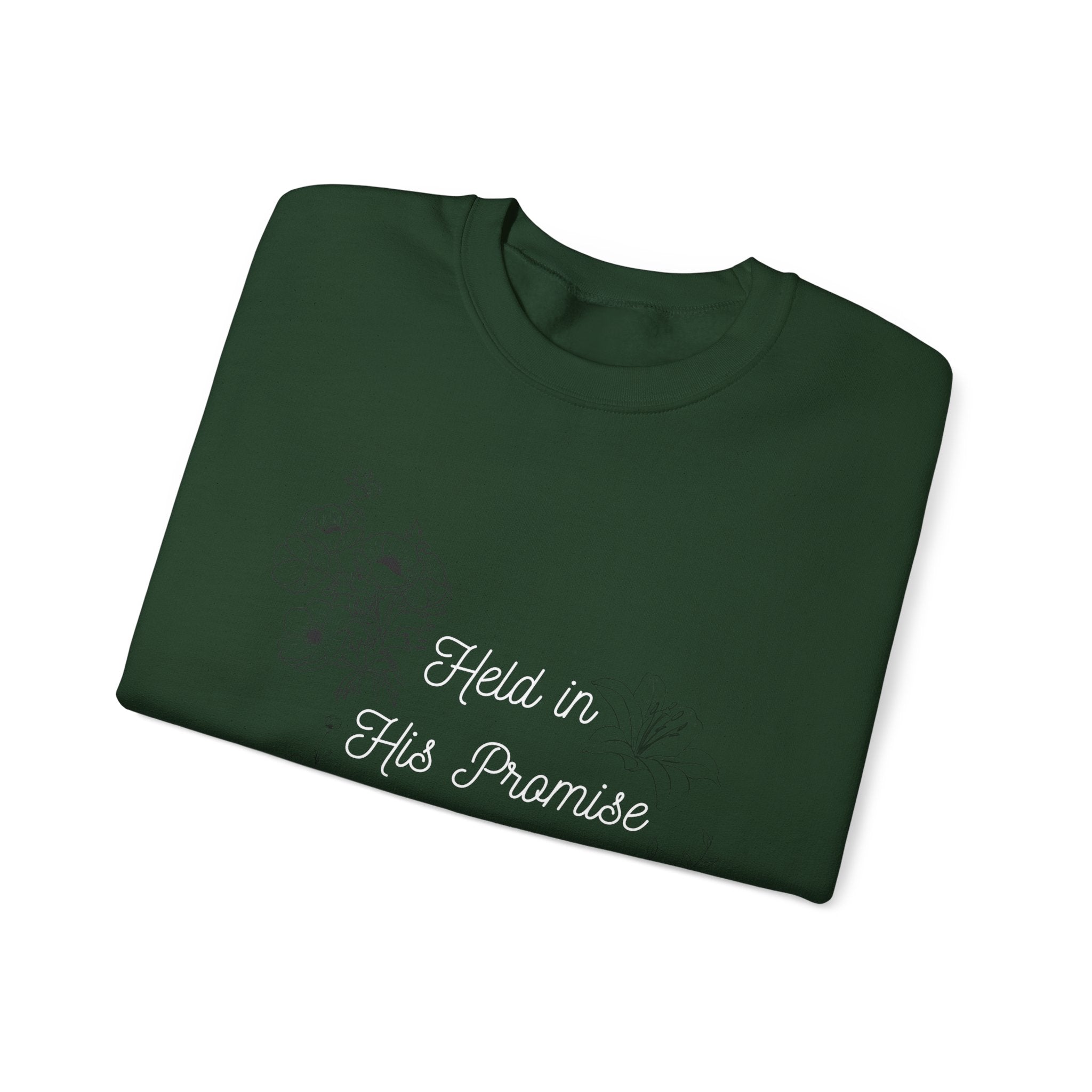 Held in His Promise Crewneck Sweatshirt