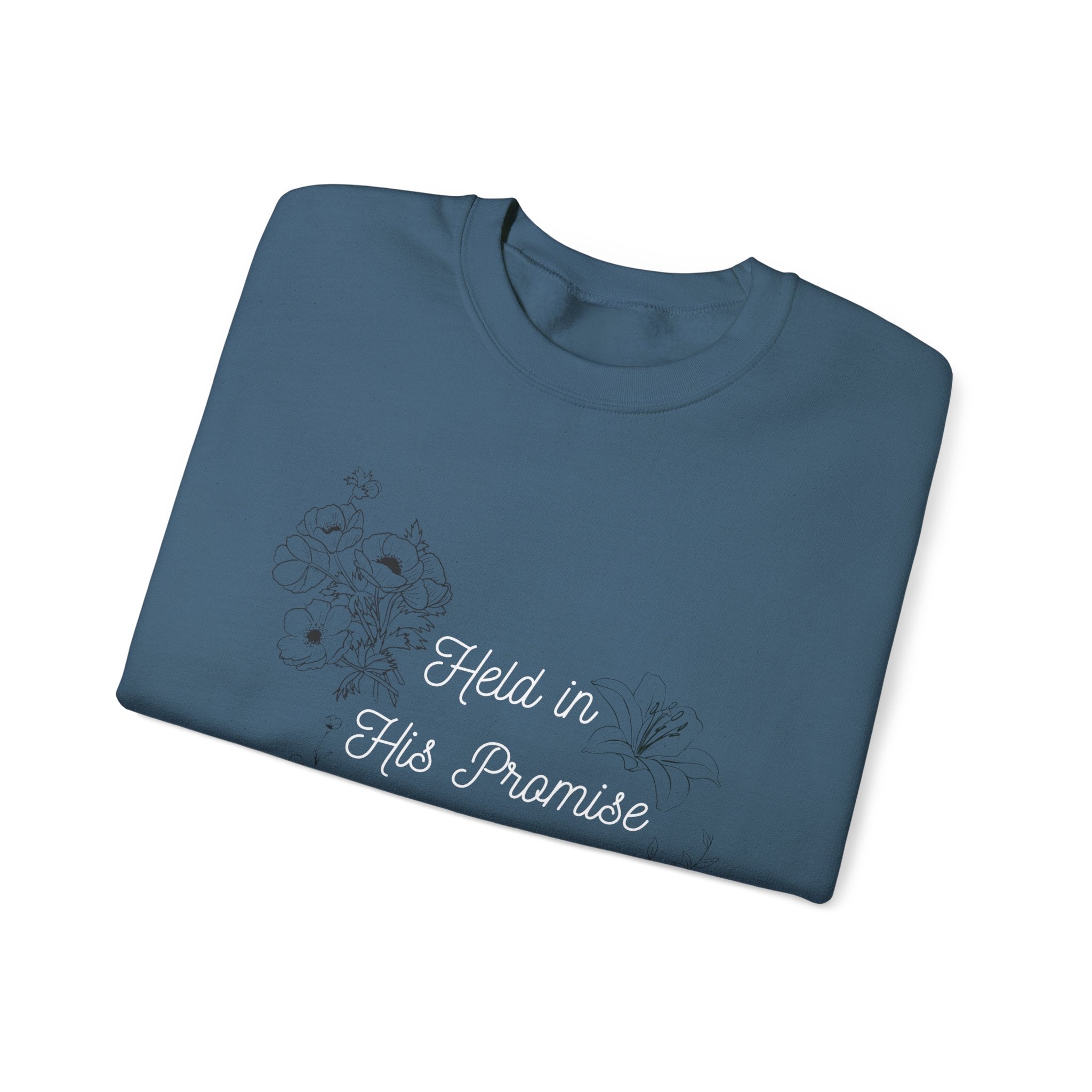 Held in His Promise Crewneck Sweatshirt